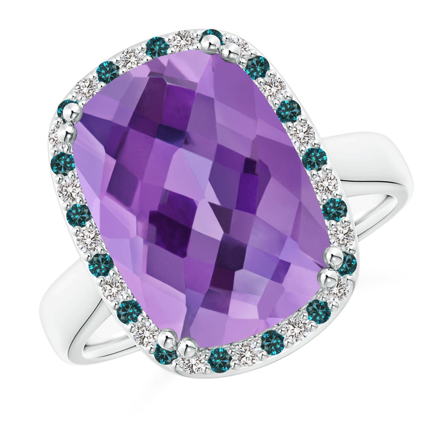 AA - Amethyst / 6.27 CT / 14 KT White Gold