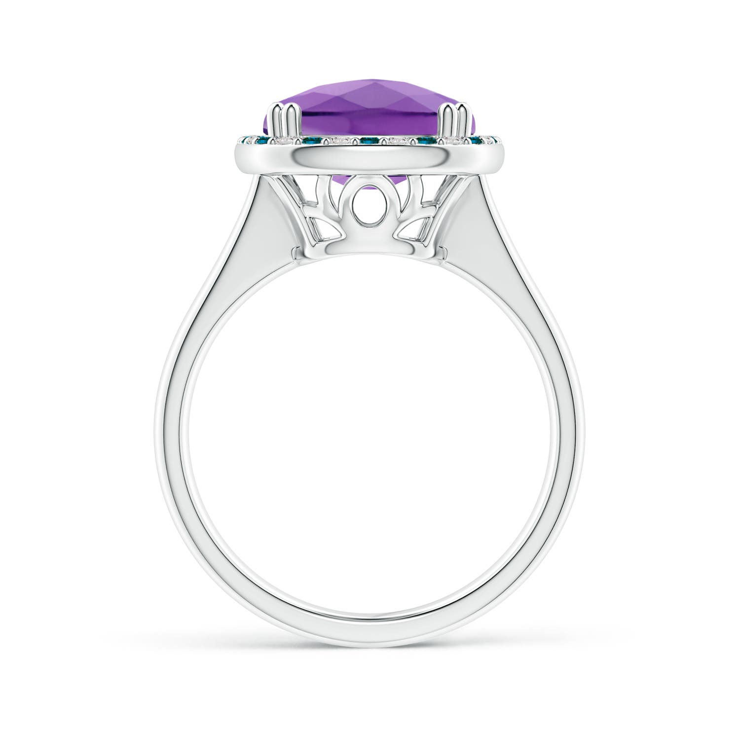 AA - Amethyst / 6.27 CT / 14 KT White Gold