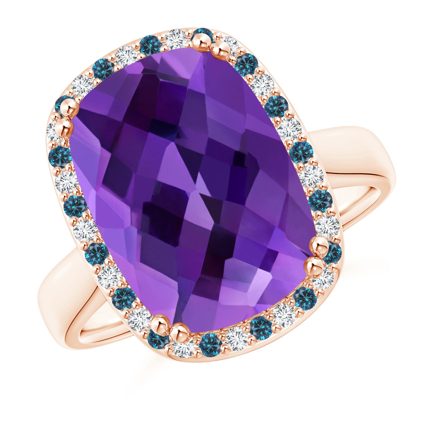 AAAA - Amethyst / 6.27 CT / 14 KT Rose Gold