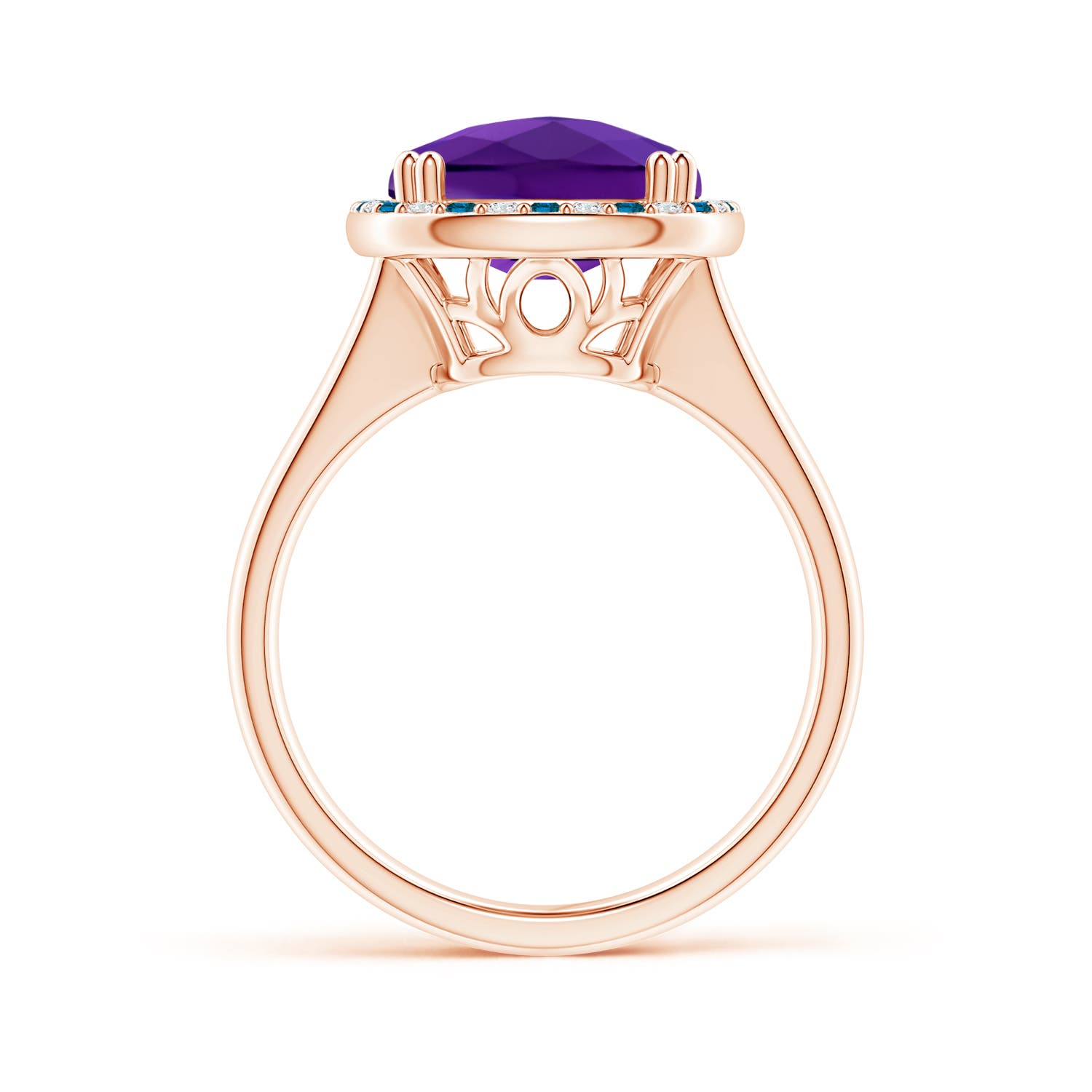 AAAA - Amethyst / 6.27 CT / 14 KT Rose Gold