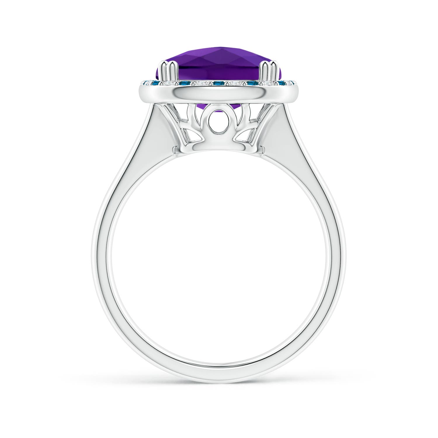 AAAA - Amethyst / 6.27 CT / 14 KT White Gold