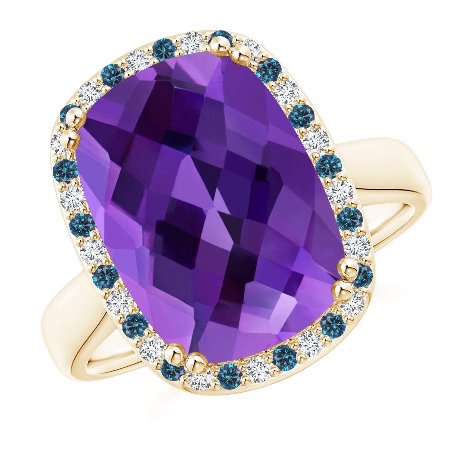 AAAA - Amethyst / 6.27 CT / 14 KT Yellow Gold