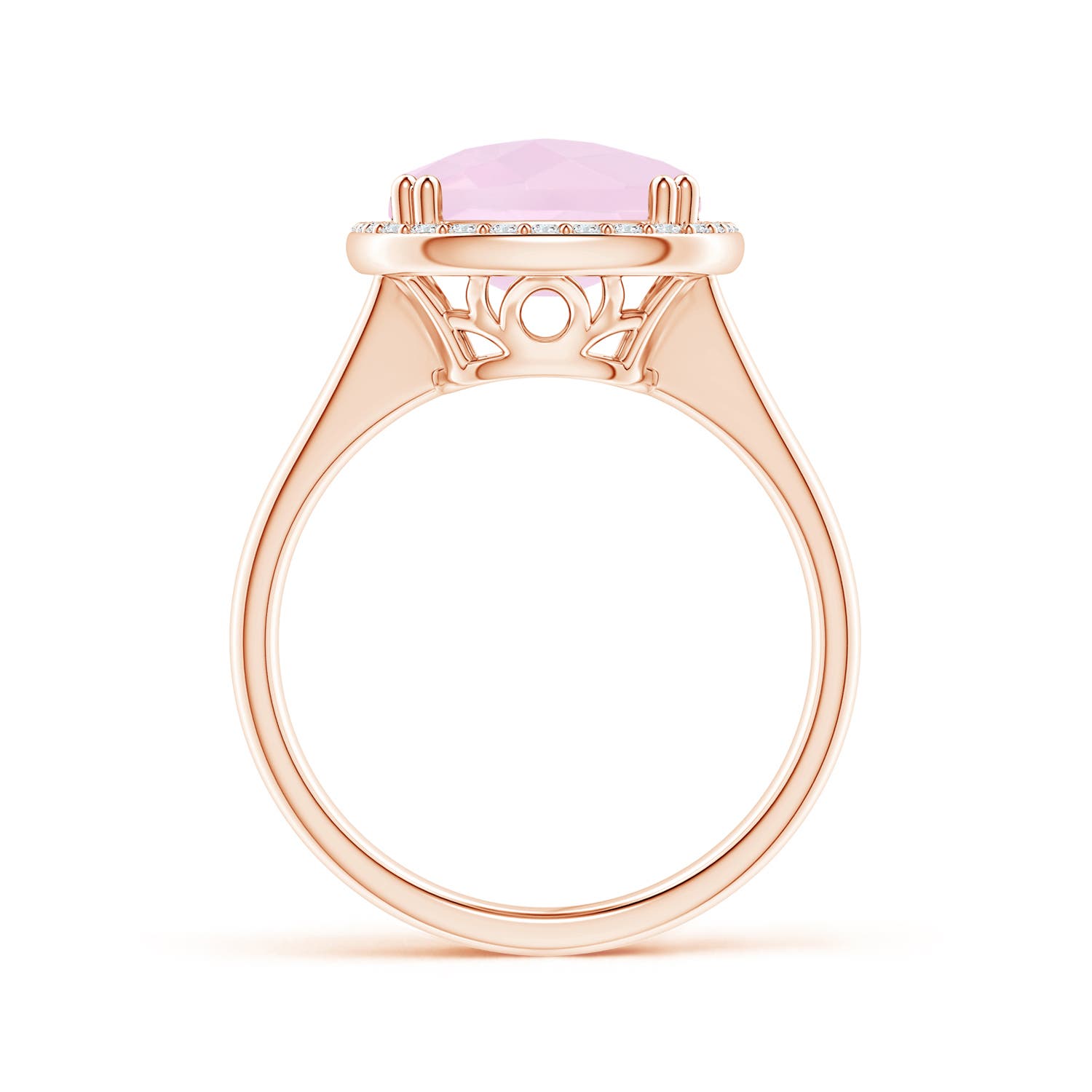 AA - Rose Quartz / 4.94 CT / 14 KT Rose Gold