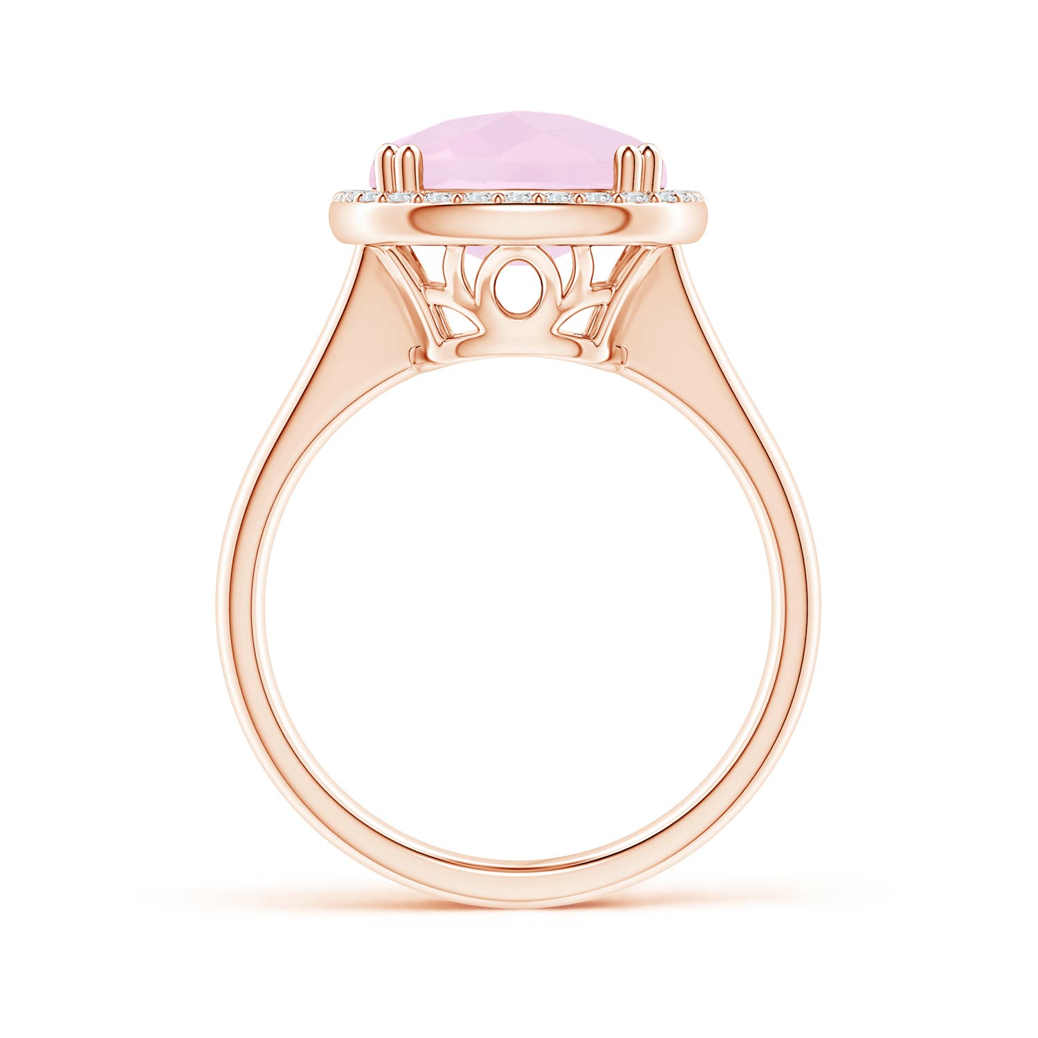 AA - Rose Quartz / 6.47 CT / 14 KT Rose Gold