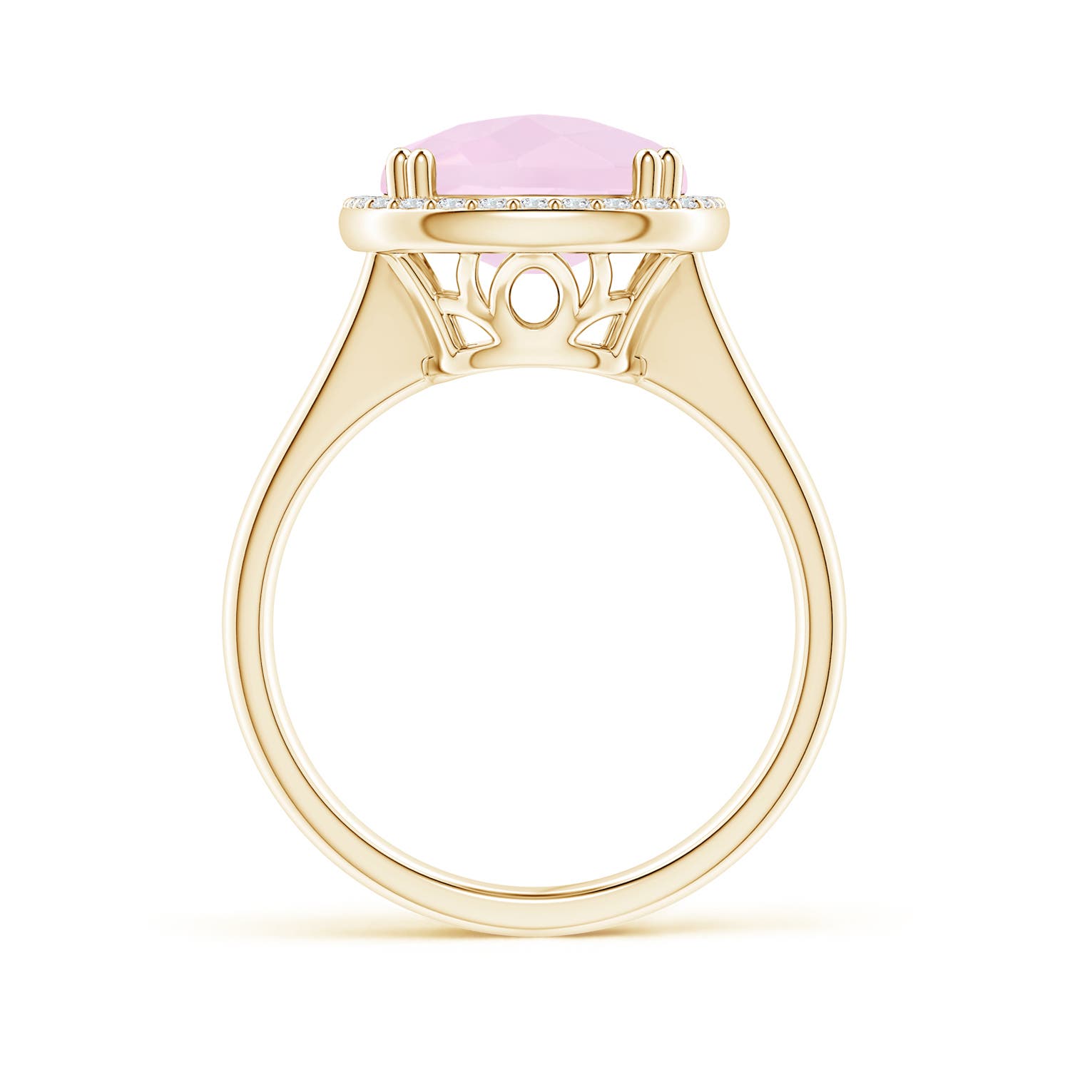 AA - Rose Quartz / 6.47 CT / 14 KT Yellow Gold