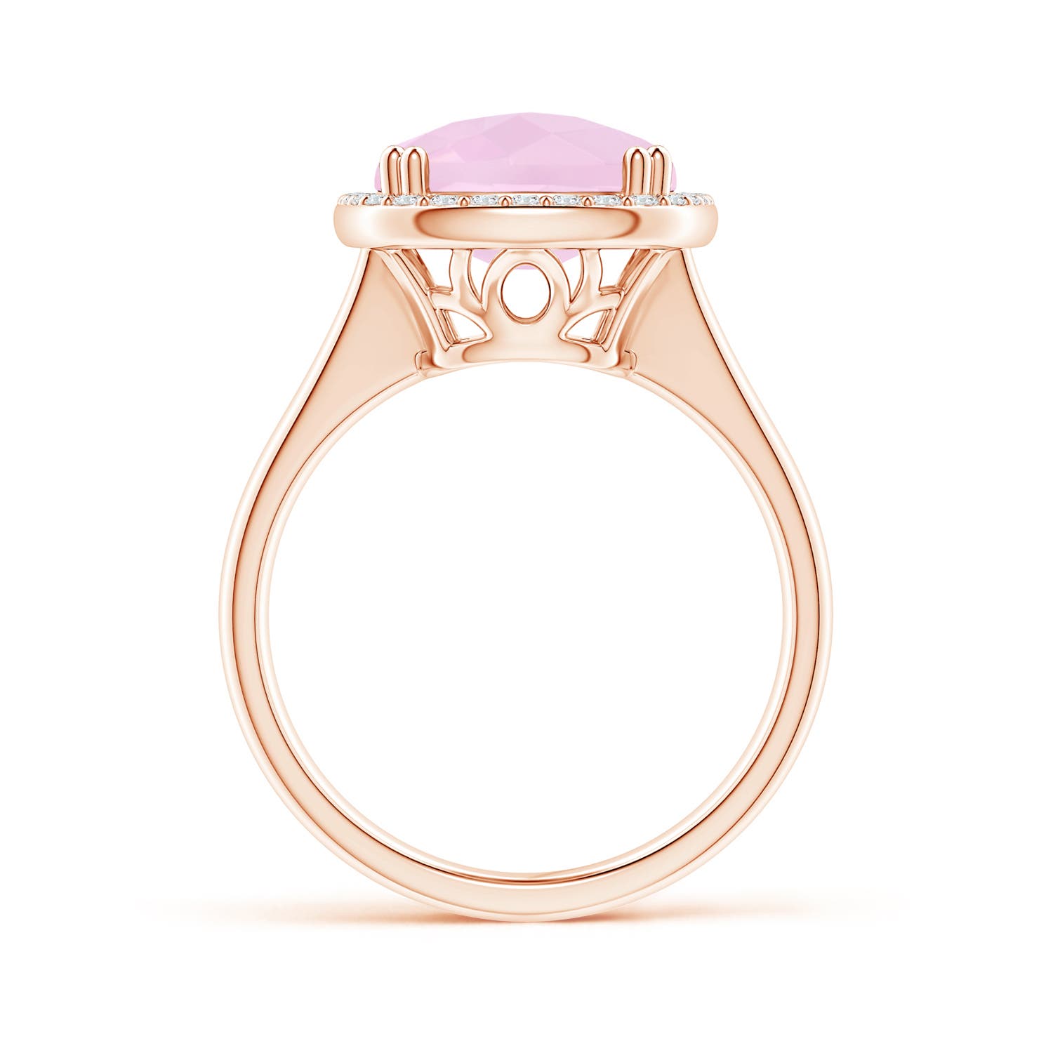 AAA - Rose Quartz / 6.47 CT / 14 KT Rose Gold