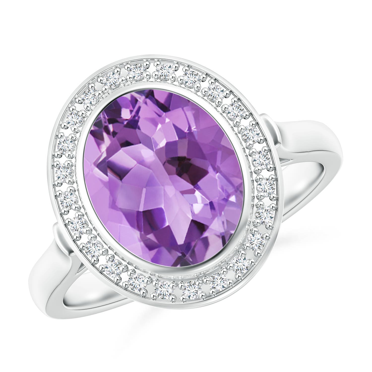 A - Amethyst / 2.44 CT / 14 KT White Gold