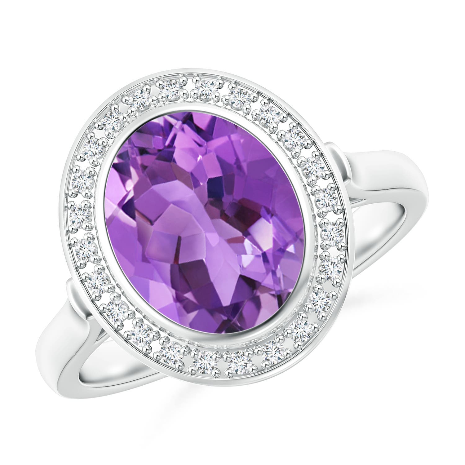 AA - Amethyst / 2.44 CT / 14 KT White Gold