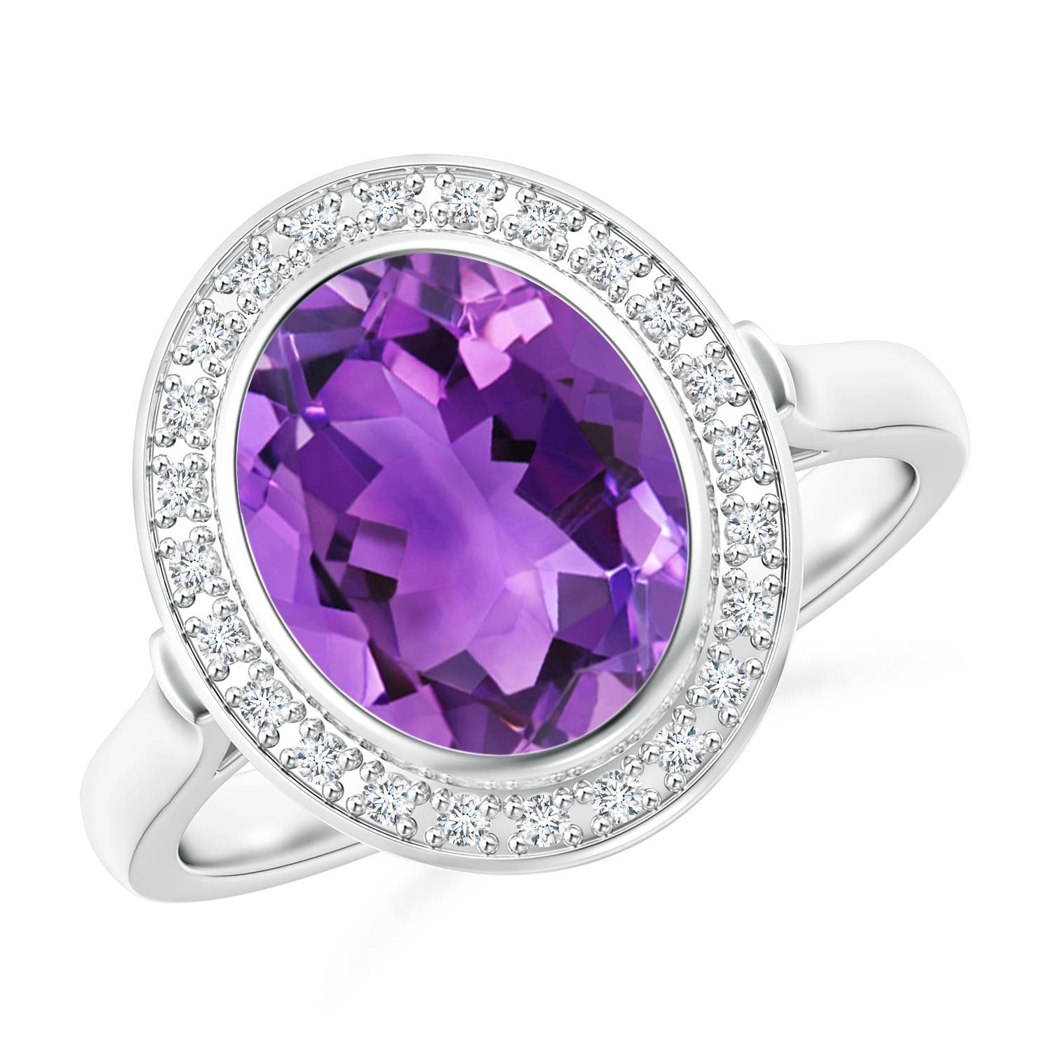 AAA - Amethyst / 2.44 CT / 14 KT White Gold