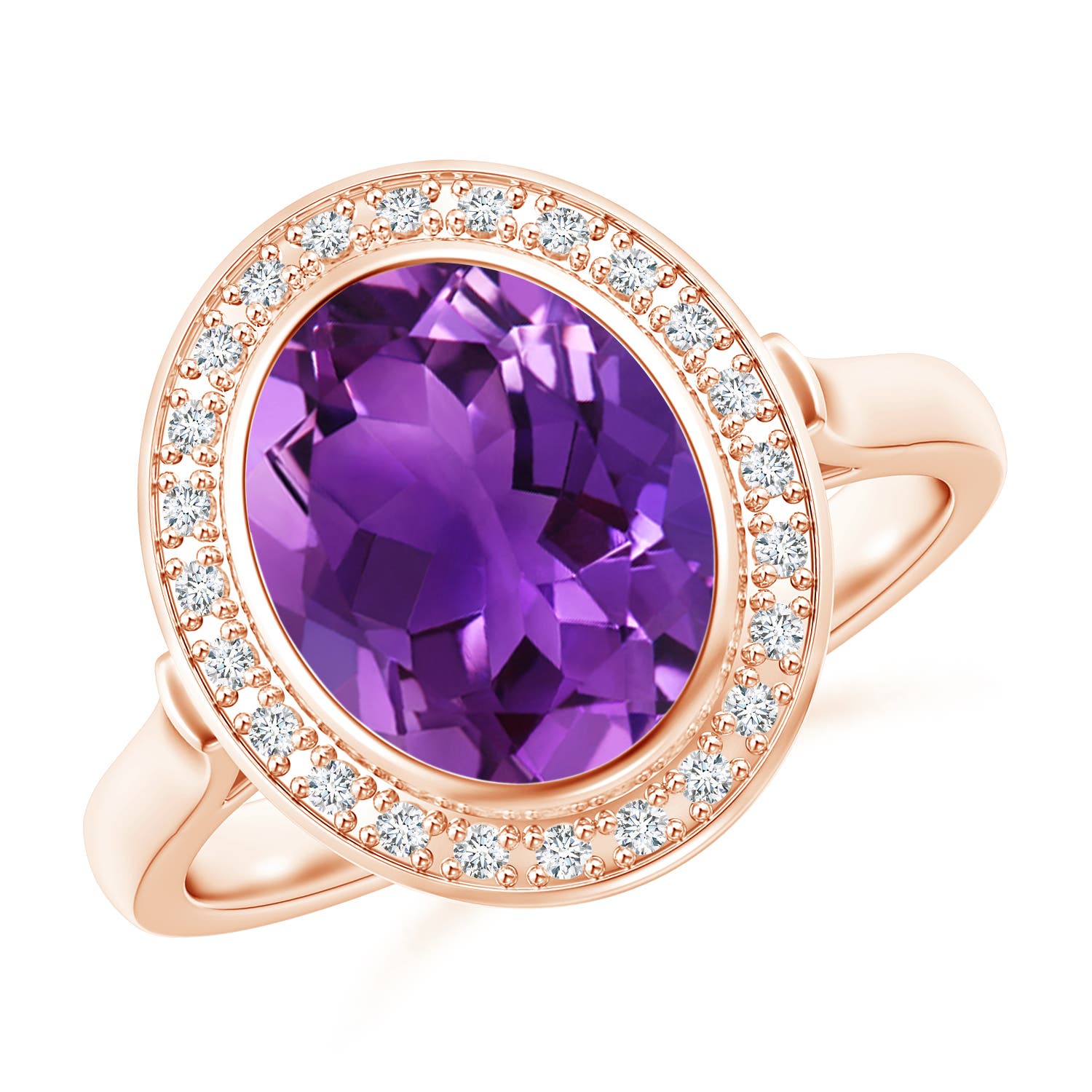 AAAA - Amethyst / 2.44 CT / 14 KT Rose Gold