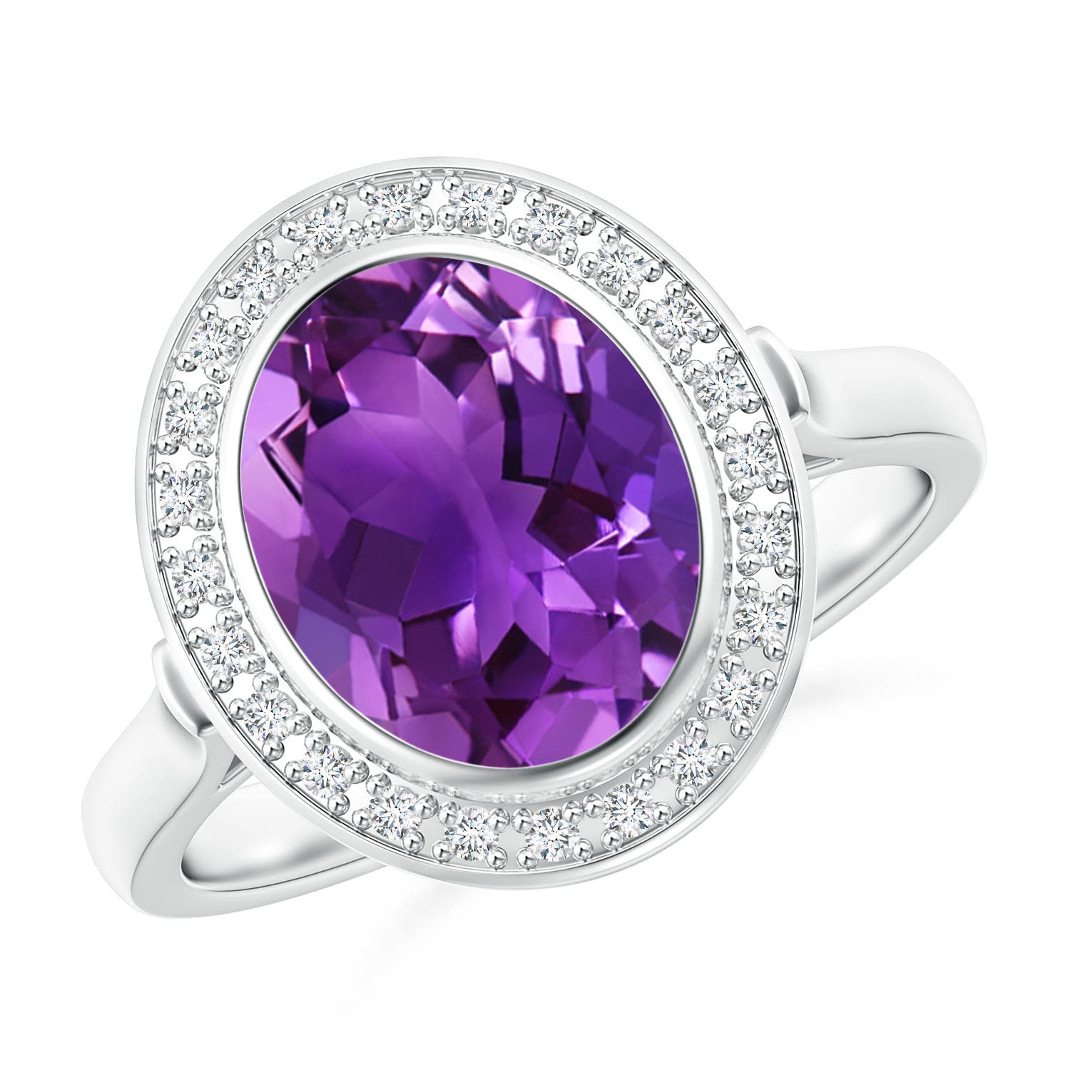 AAAA - Amethyst / 2.44 CT / 14 KT White Gold