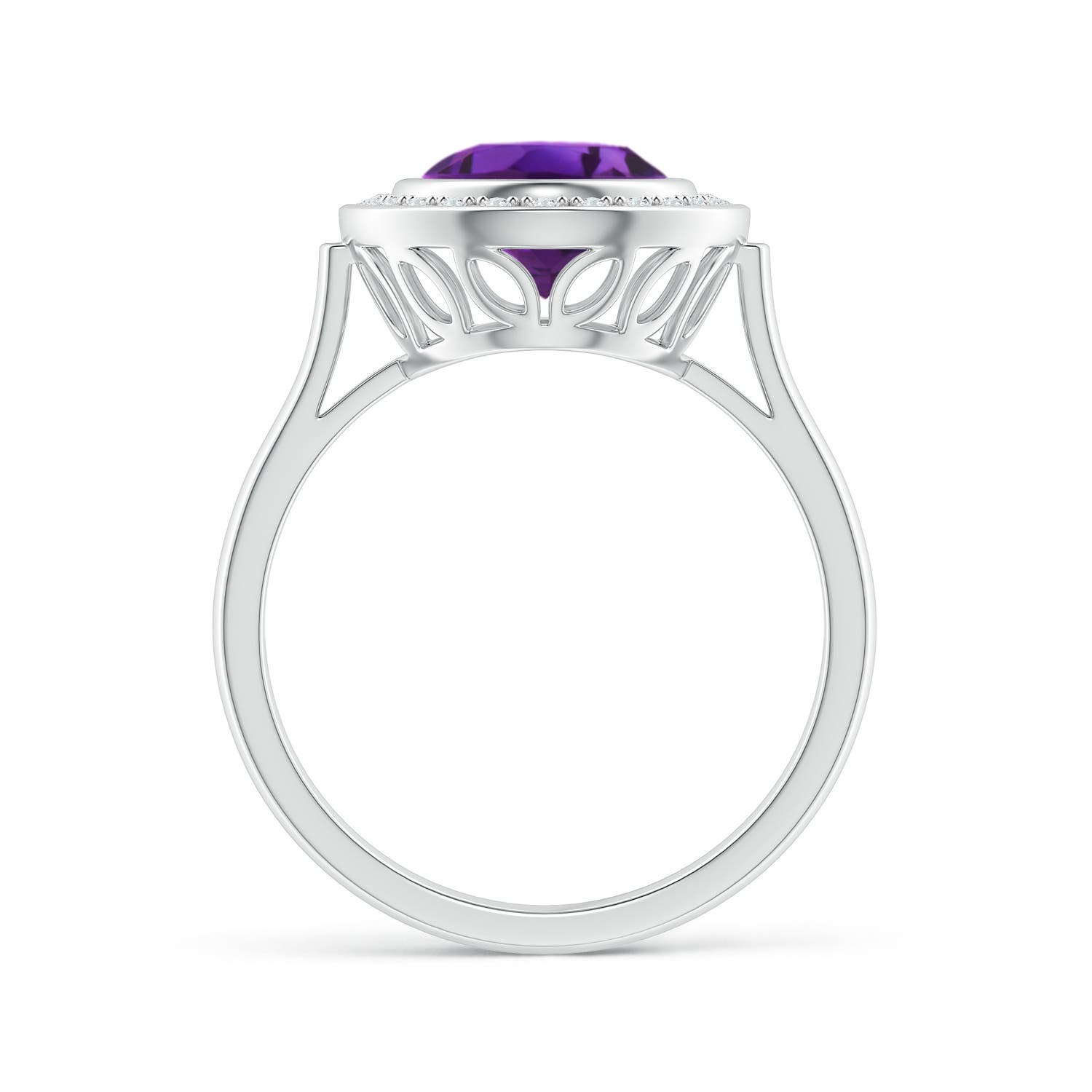 AAAA - Amethyst / 2.44 CT / 14 KT White Gold