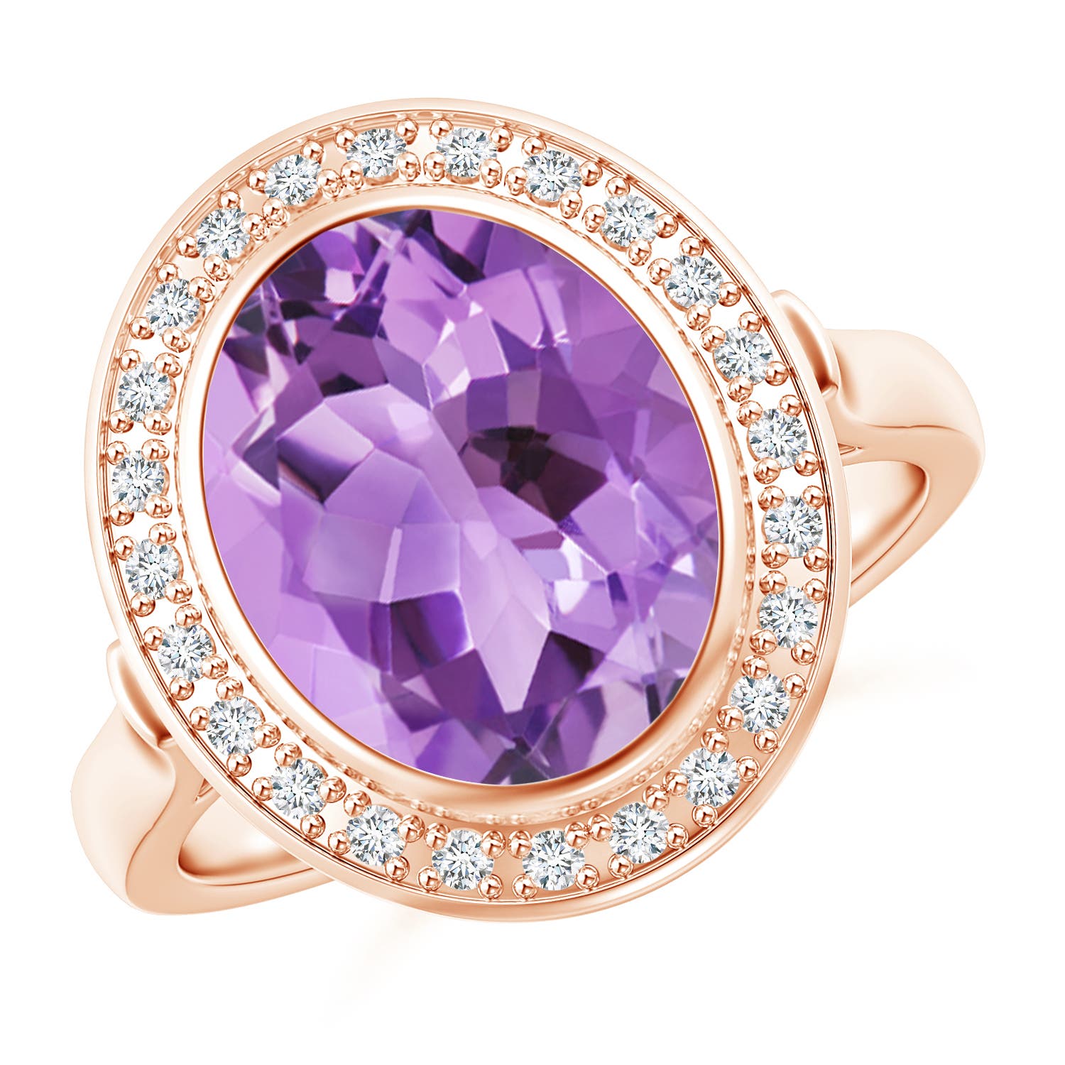 A - Amethyst / 3.34 CT / 14 KT Rose Gold