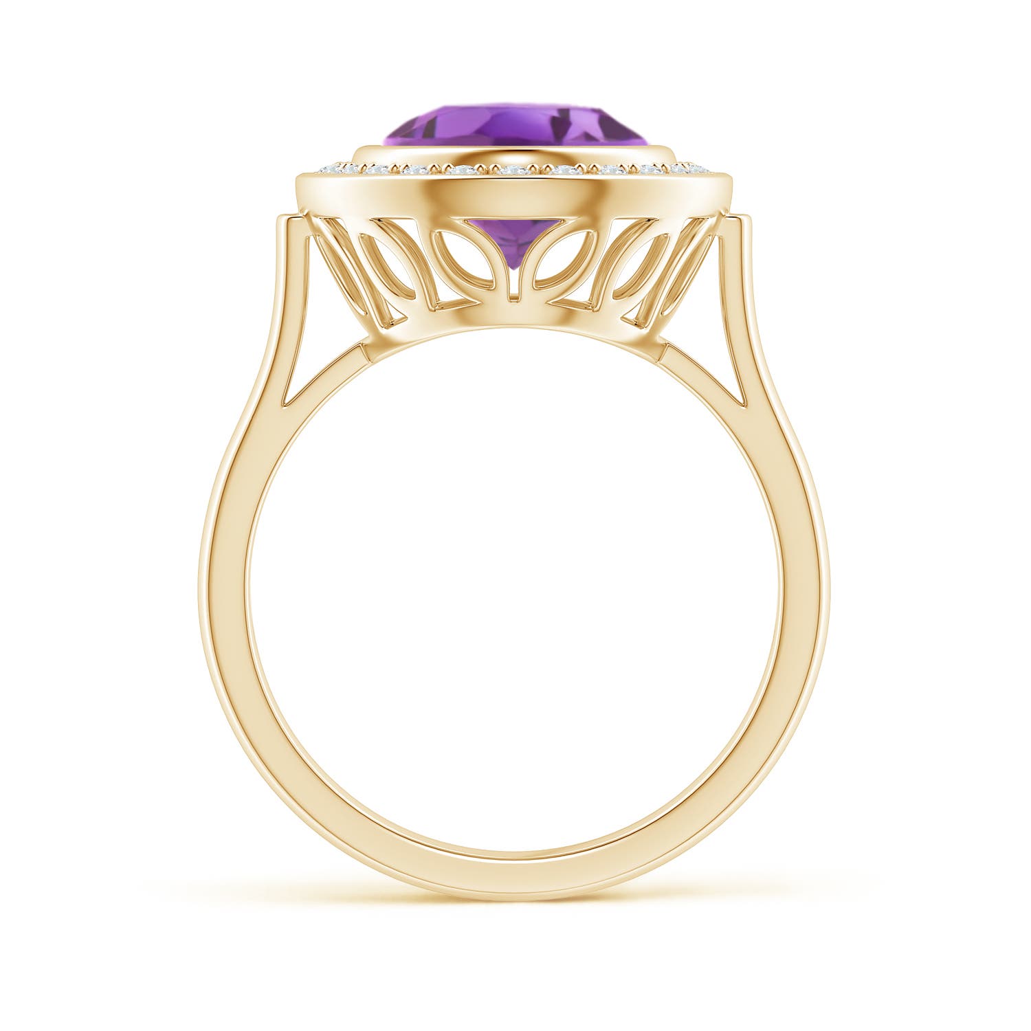 A - Amethyst / 3.34 CT / 14 KT Yellow Gold