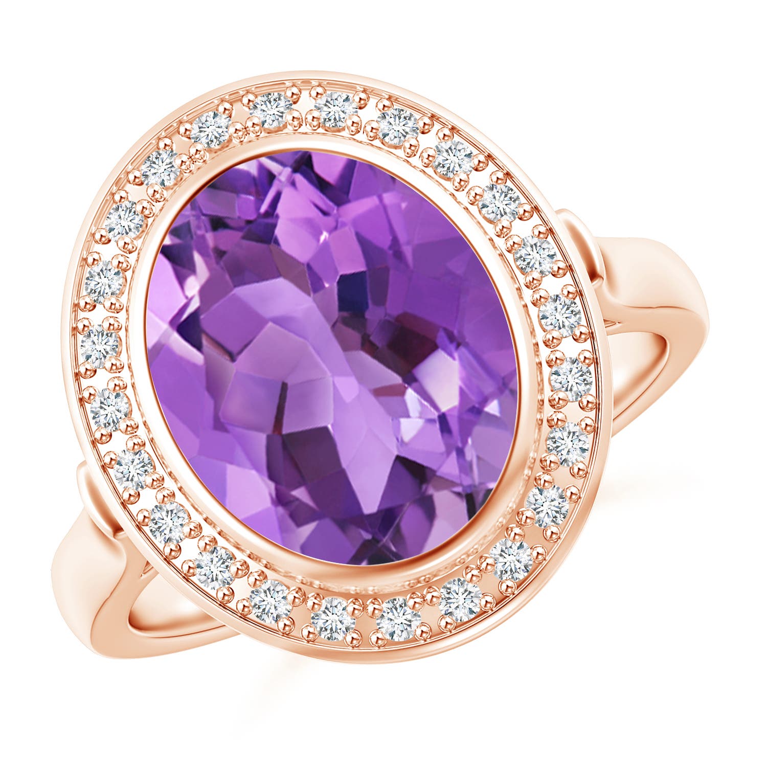 AA - Amethyst / 3.34 CT / 14 KT Rose Gold