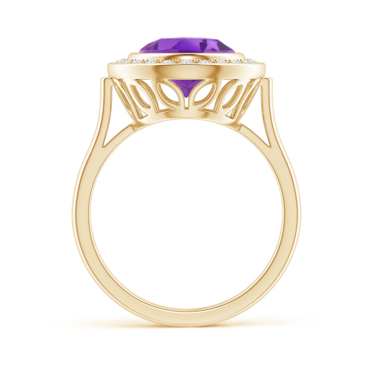 AA - Amethyst / 3.34 CT / 14 KT Yellow Gold