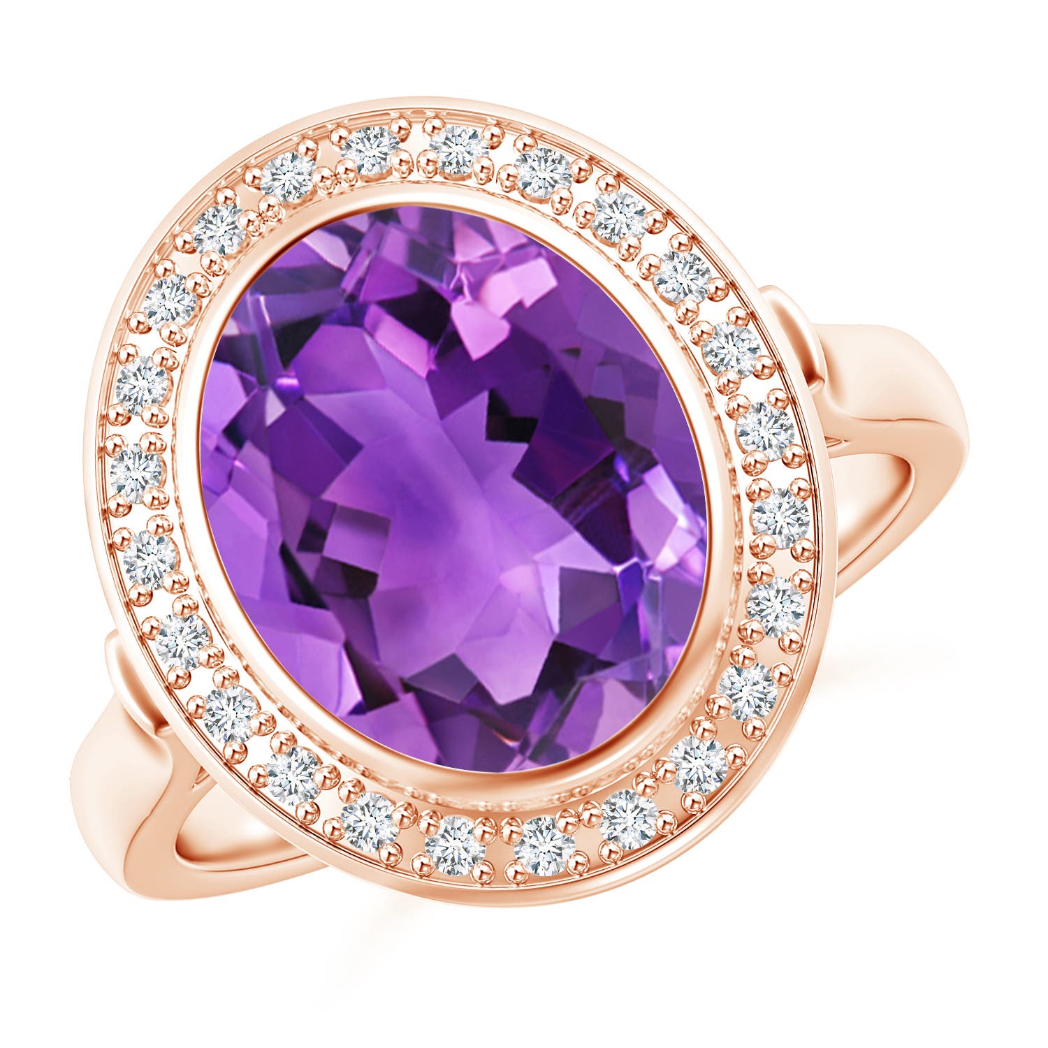 AAA - Amethyst / 3.34 CT / 14 KT Rose Gold