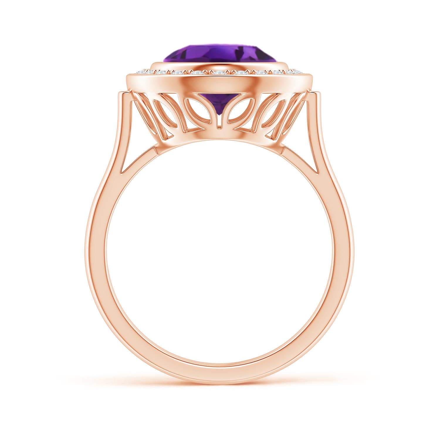 AAAA - Amethyst / 3.34 CT / 14 KT Rose Gold