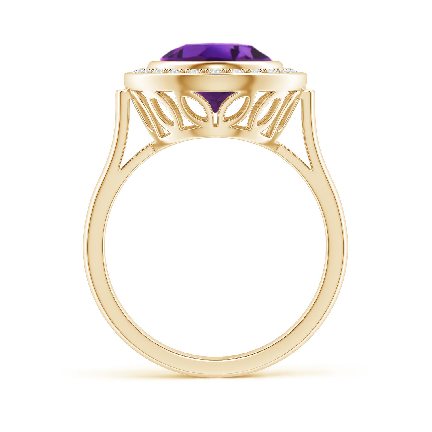 AAAA - Amethyst / 3.34 CT / 14 KT Yellow Gold