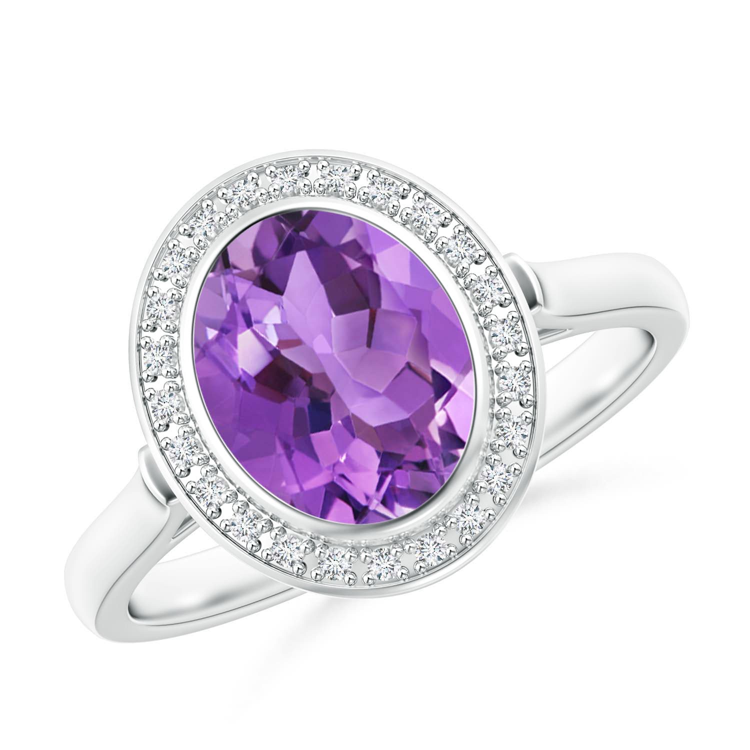 AA - Amethyst / 1.71 CT / 14 KT White Gold