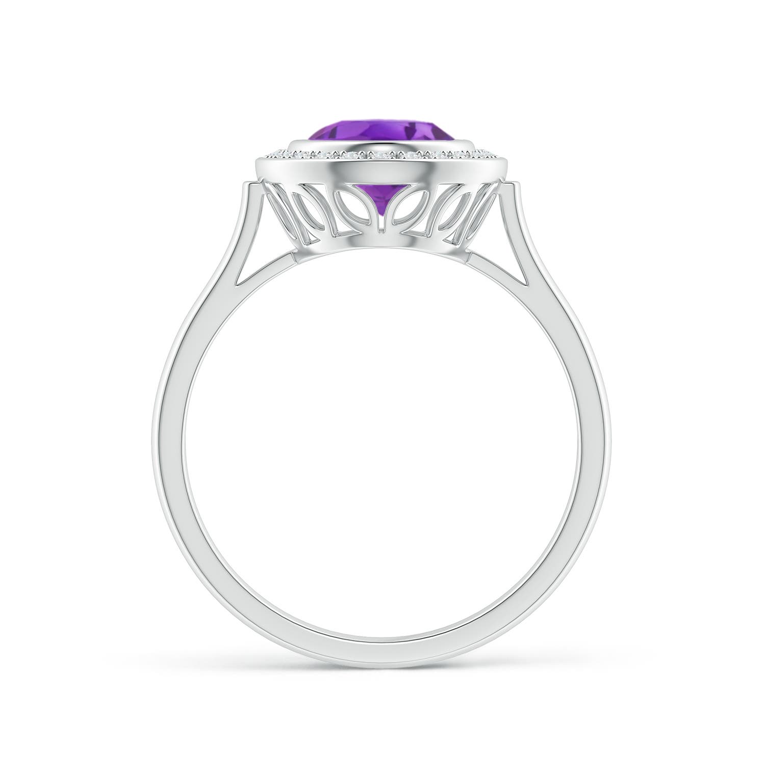 AA - Amethyst / 1.71 CT / 14 KT White Gold