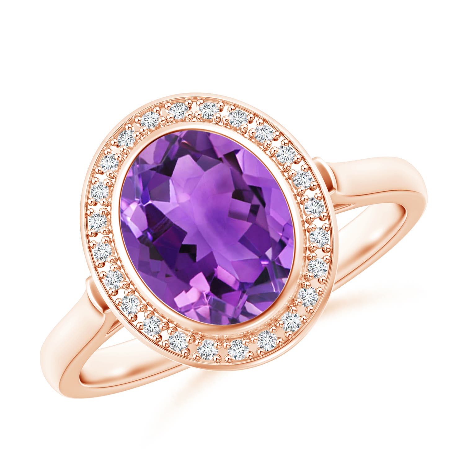 AAA - Amethyst / 1.71 CT / 14 KT Rose Gold