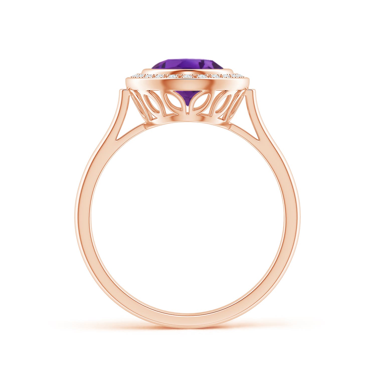 AAA - Amethyst / 1.71 CT / 14 KT Rose Gold