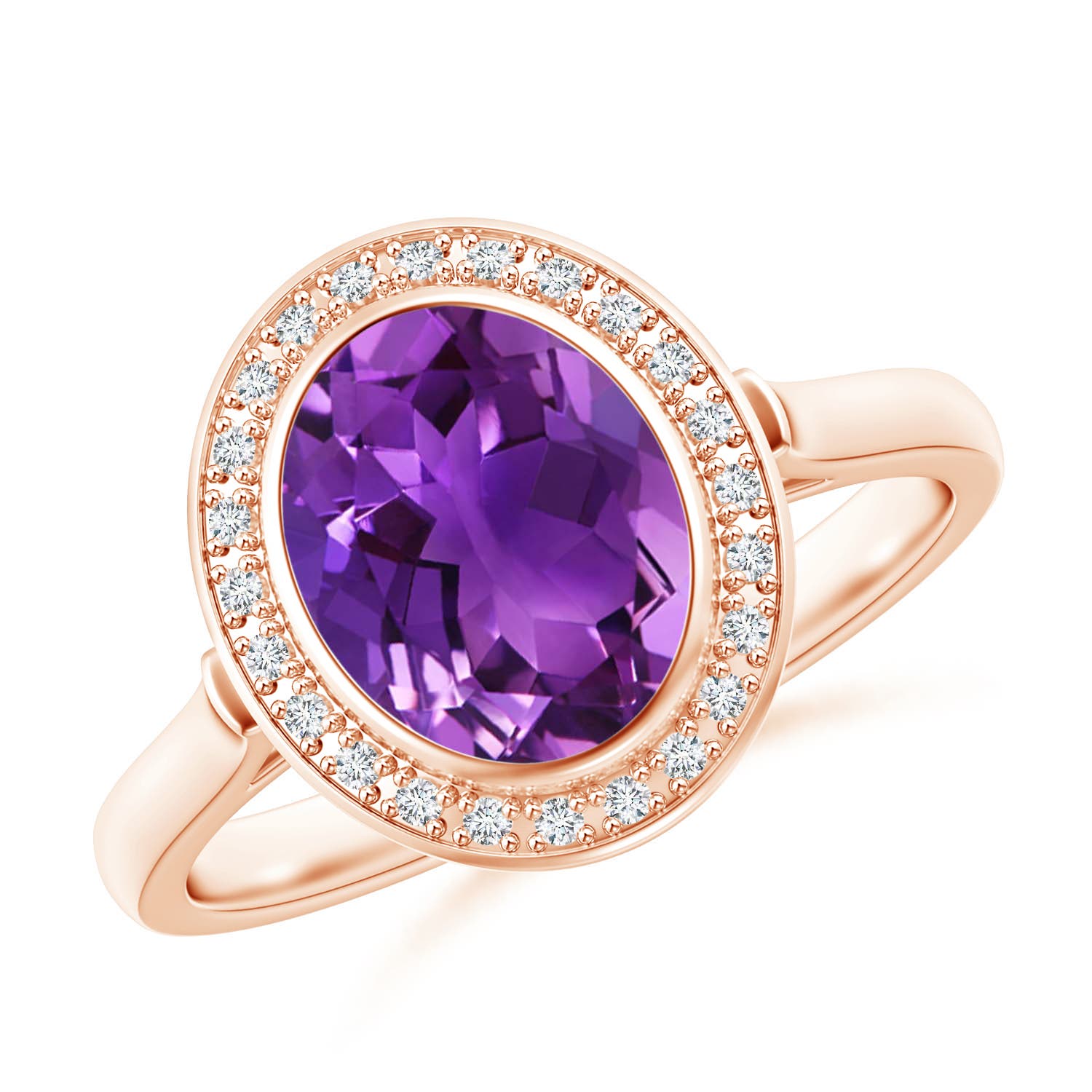 AAAA - Amethyst / 1.71 CT / 14 KT Rose Gold