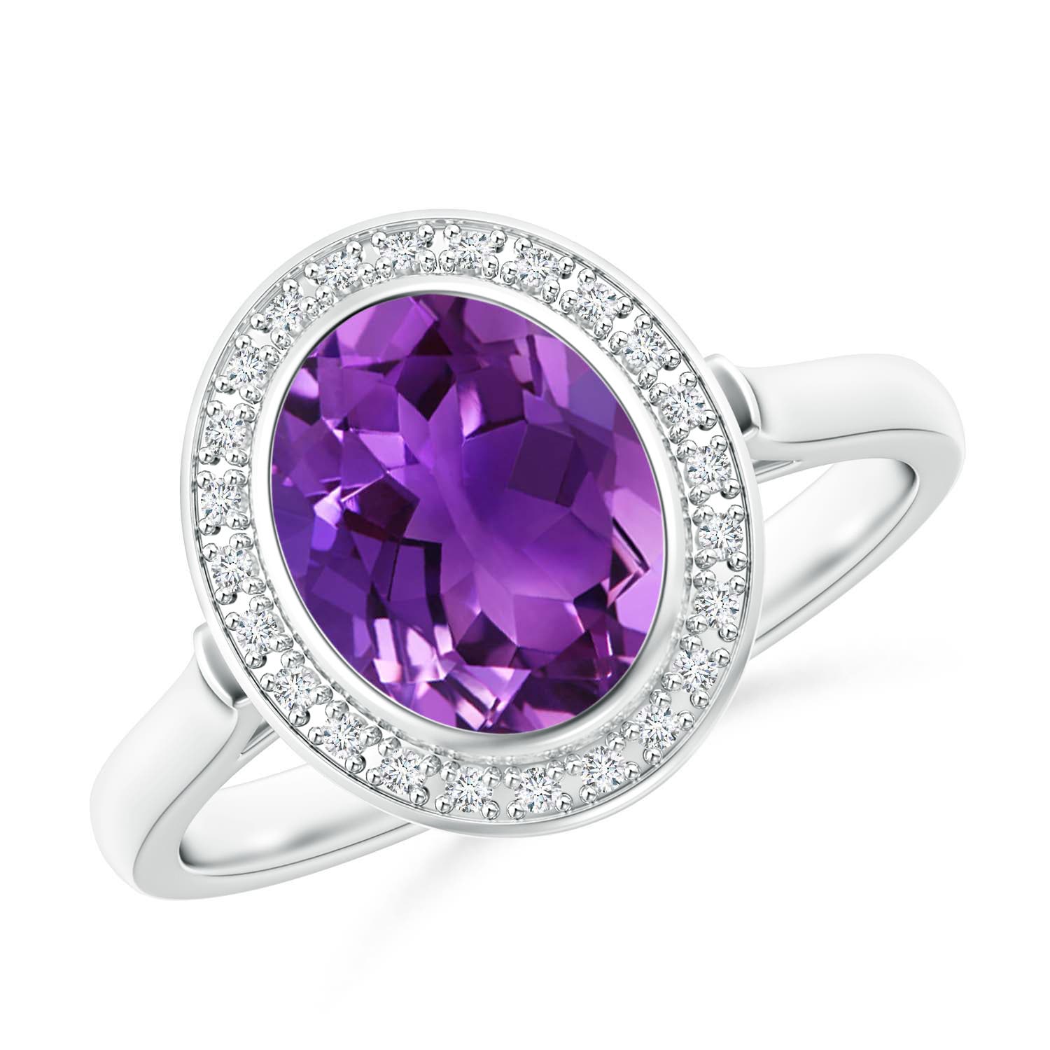 AAAA - Amethyst / 1.71 CT / 14 KT White Gold