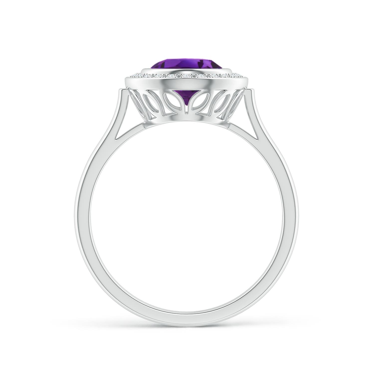 AAAA - Amethyst / 1.71 CT / 14 KT White Gold