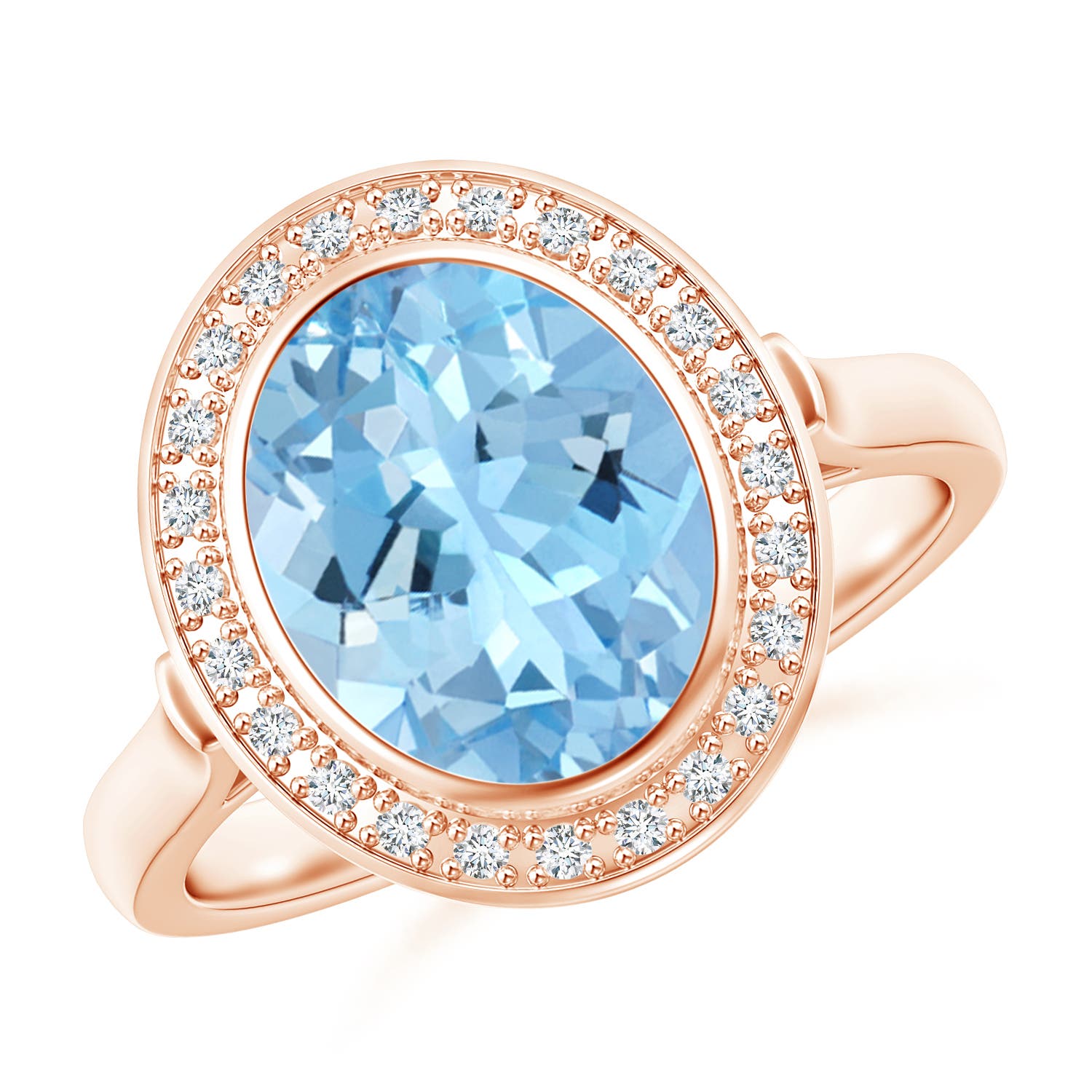 AAAA - Aquamarine / 2.36 CT / 14 KT Rose Gold