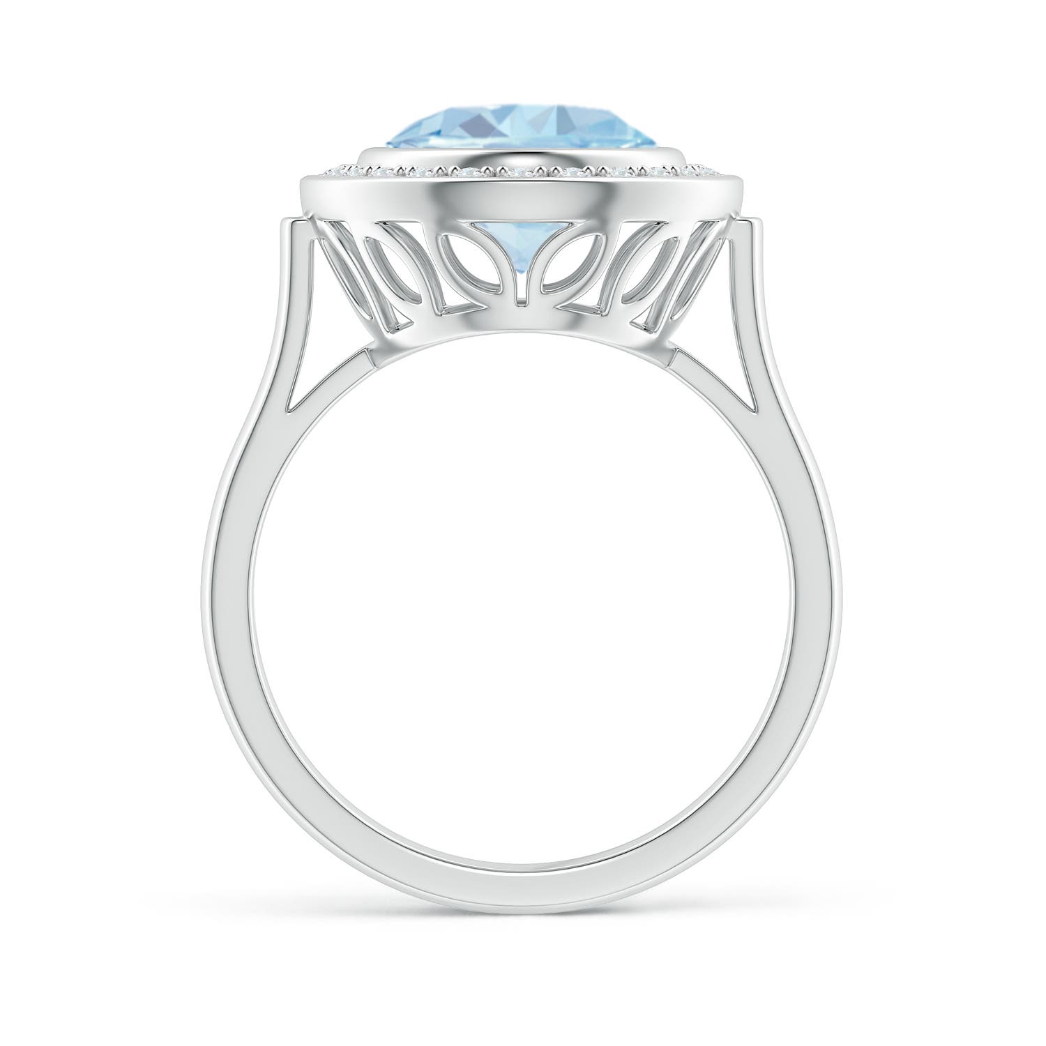 A - Aquamarine / 3.19 CT / 14 KT White Gold