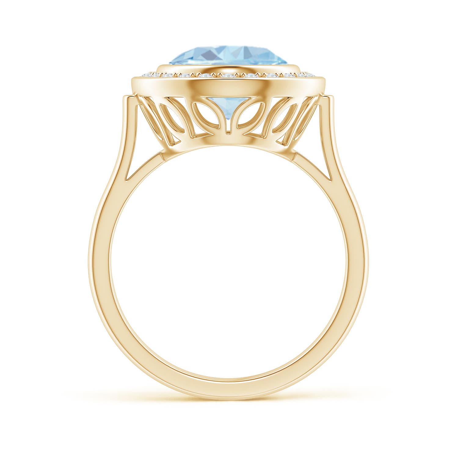 A - Aquamarine / 3.19 CT / 14 KT Yellow Gold