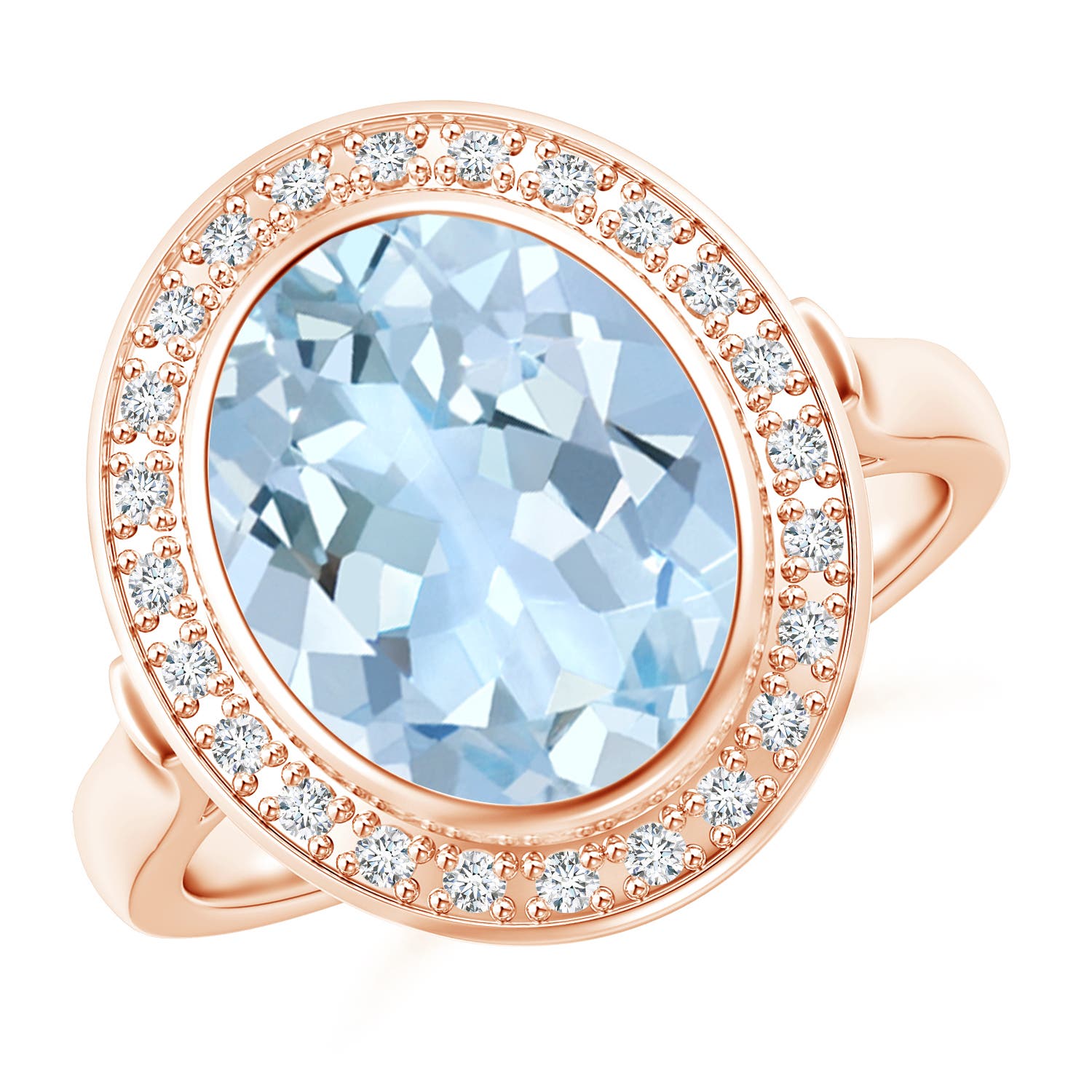 AA - Aquamarine / 3.19 CT / 14 KT Rose Gold