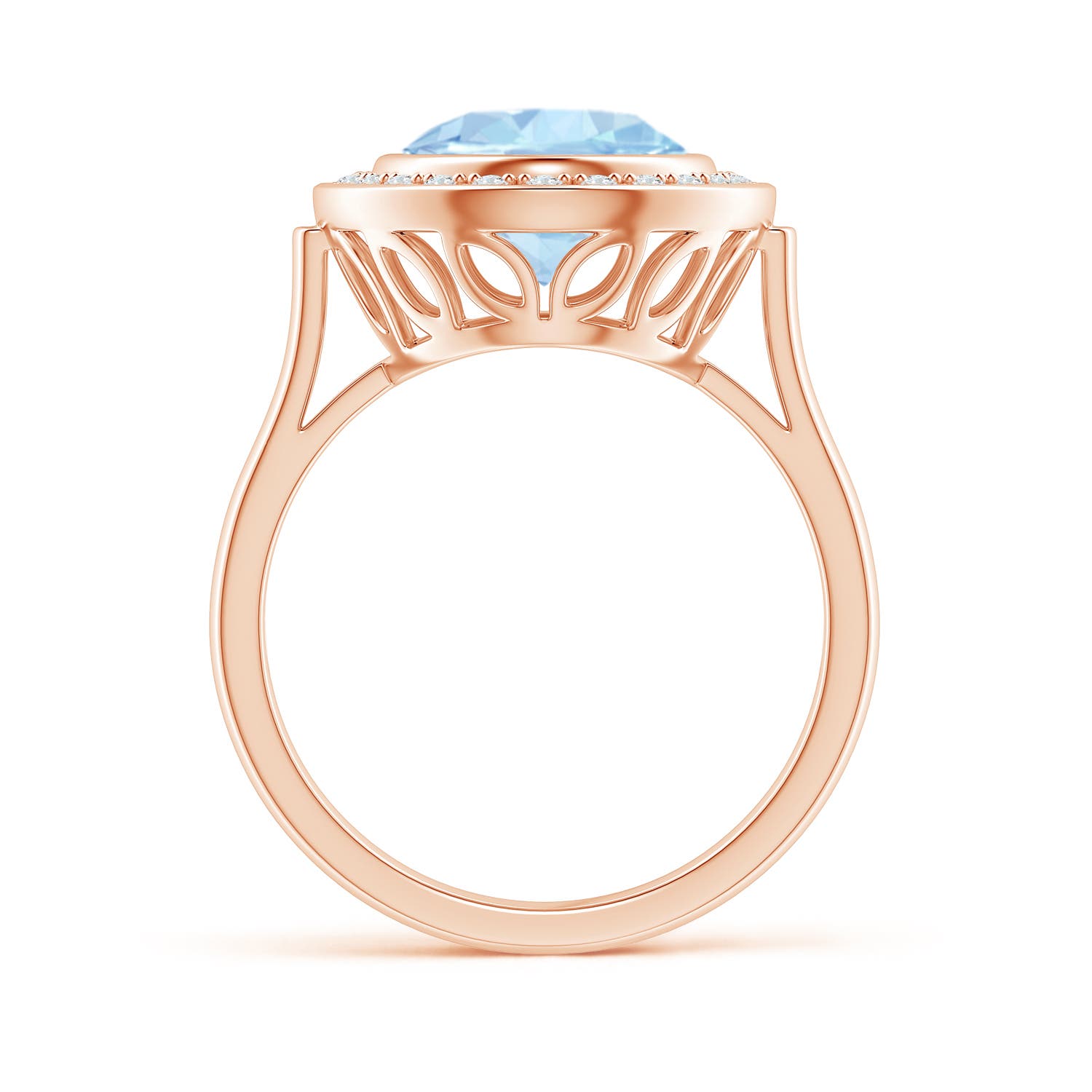 AA - Aquamarine / 3.19 CT / 14 KT Rose Gold