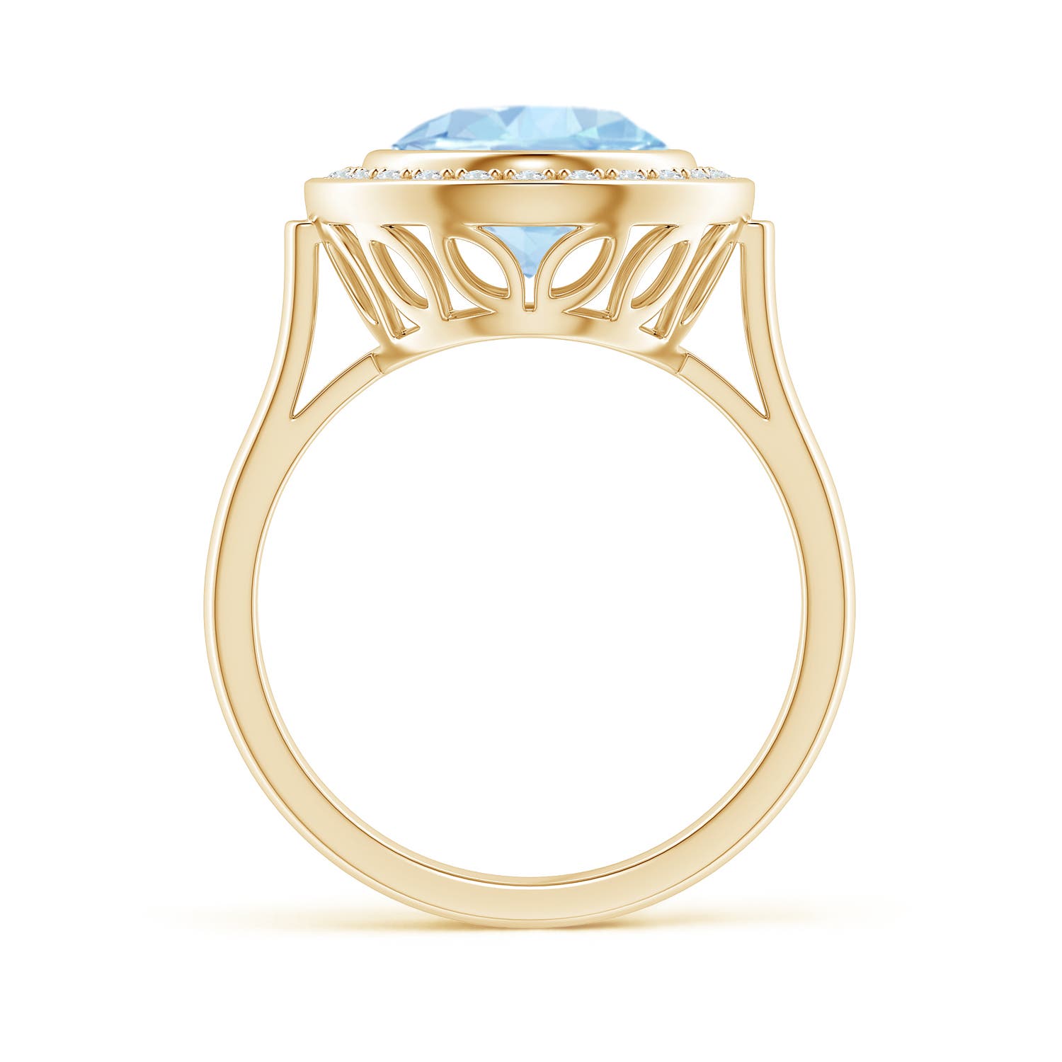 AA - Aquamarine / 3.19 CT / 14 KT Yellow Gold