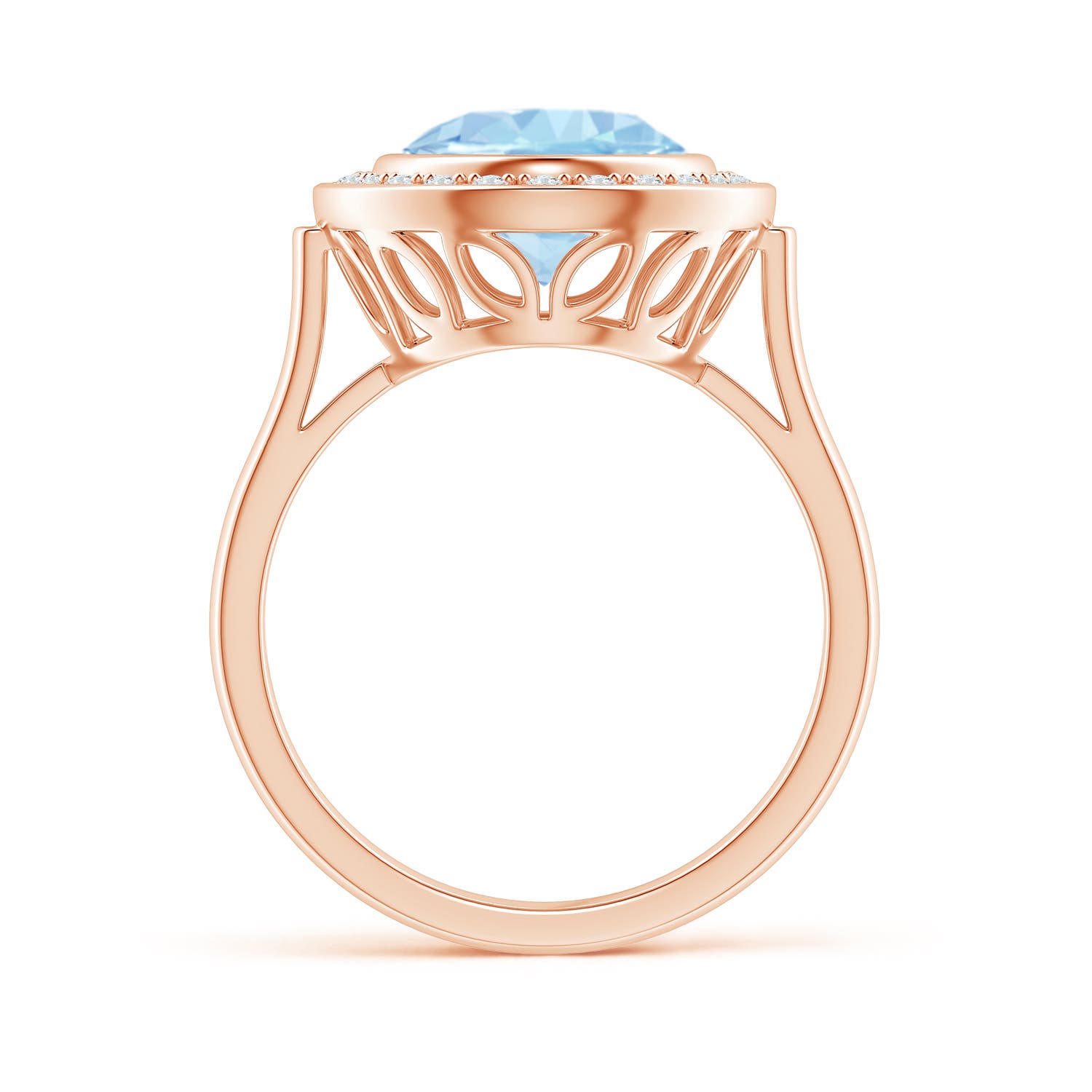 AAA - Aquamarine / 3.19 CT / 14 KT Rose Gold