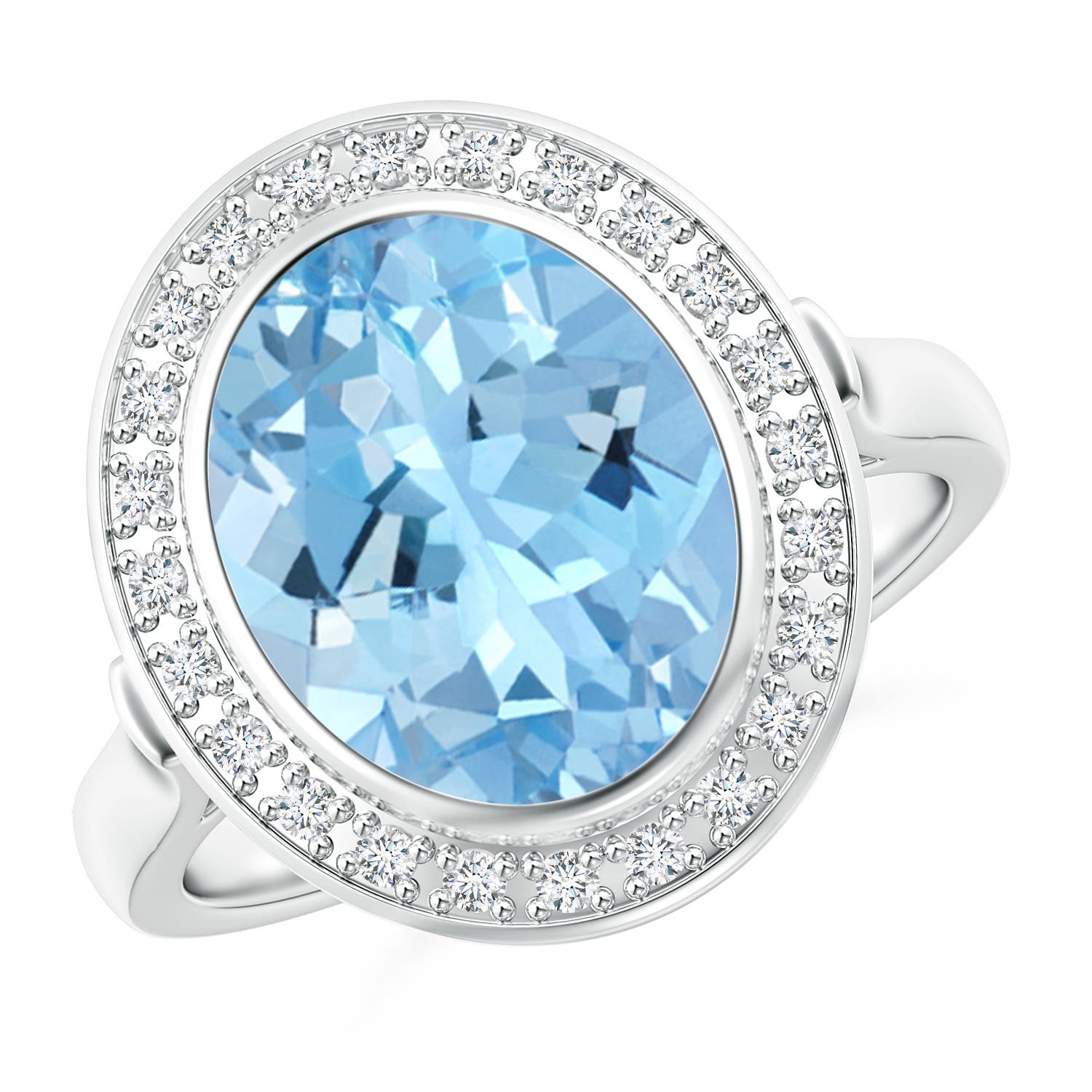 AAAA - Aquamarine / 3.19 CT / 14 KT White Gold