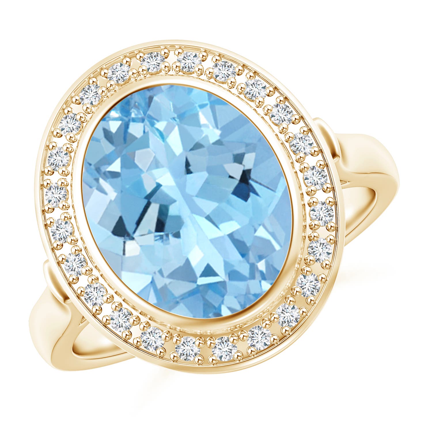 AAAA - Aquamarine / 3.19 CT / 14 KT Yellow Gold