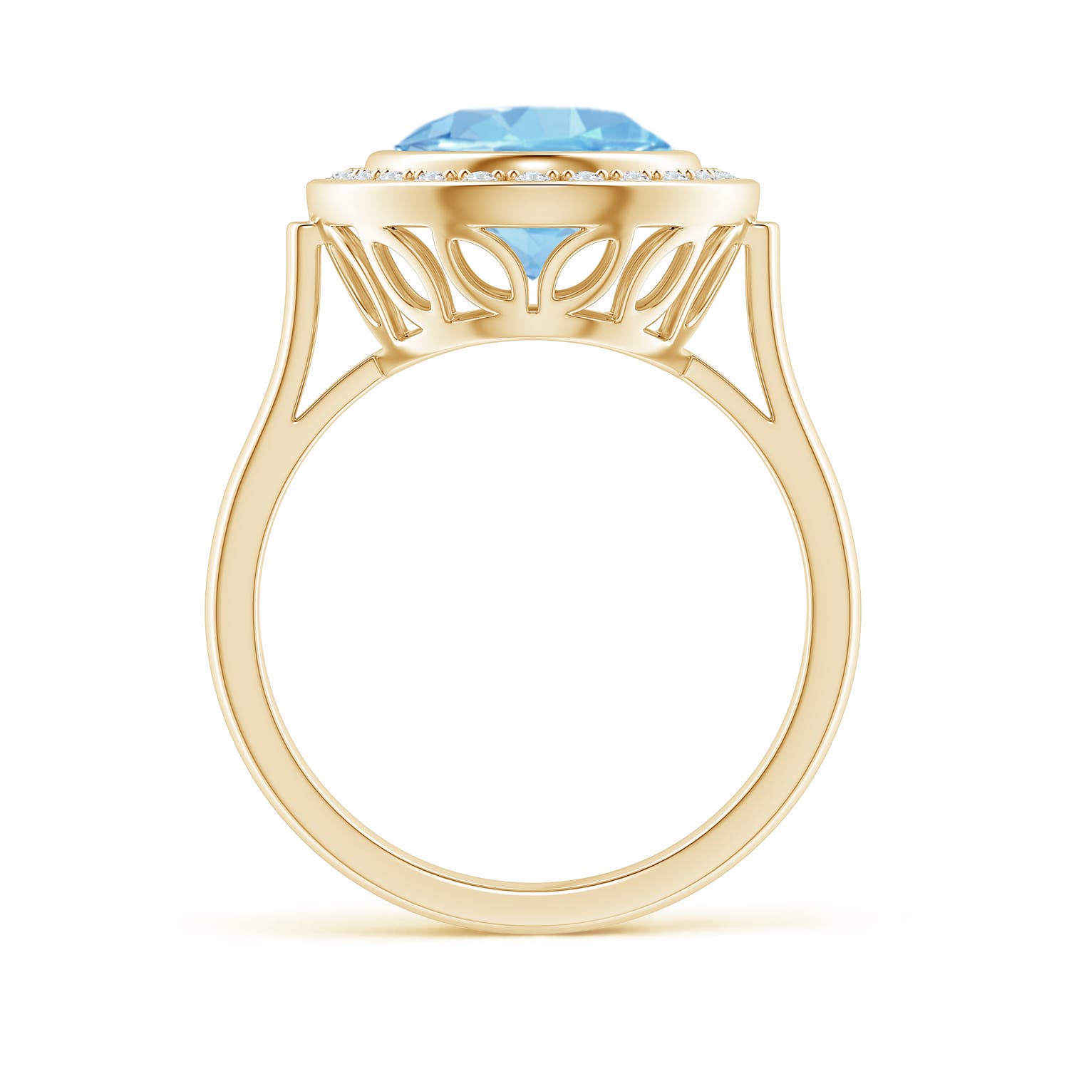 AAAA - Aquamarine / 3.19 CT / 14 KT Yellow Gold