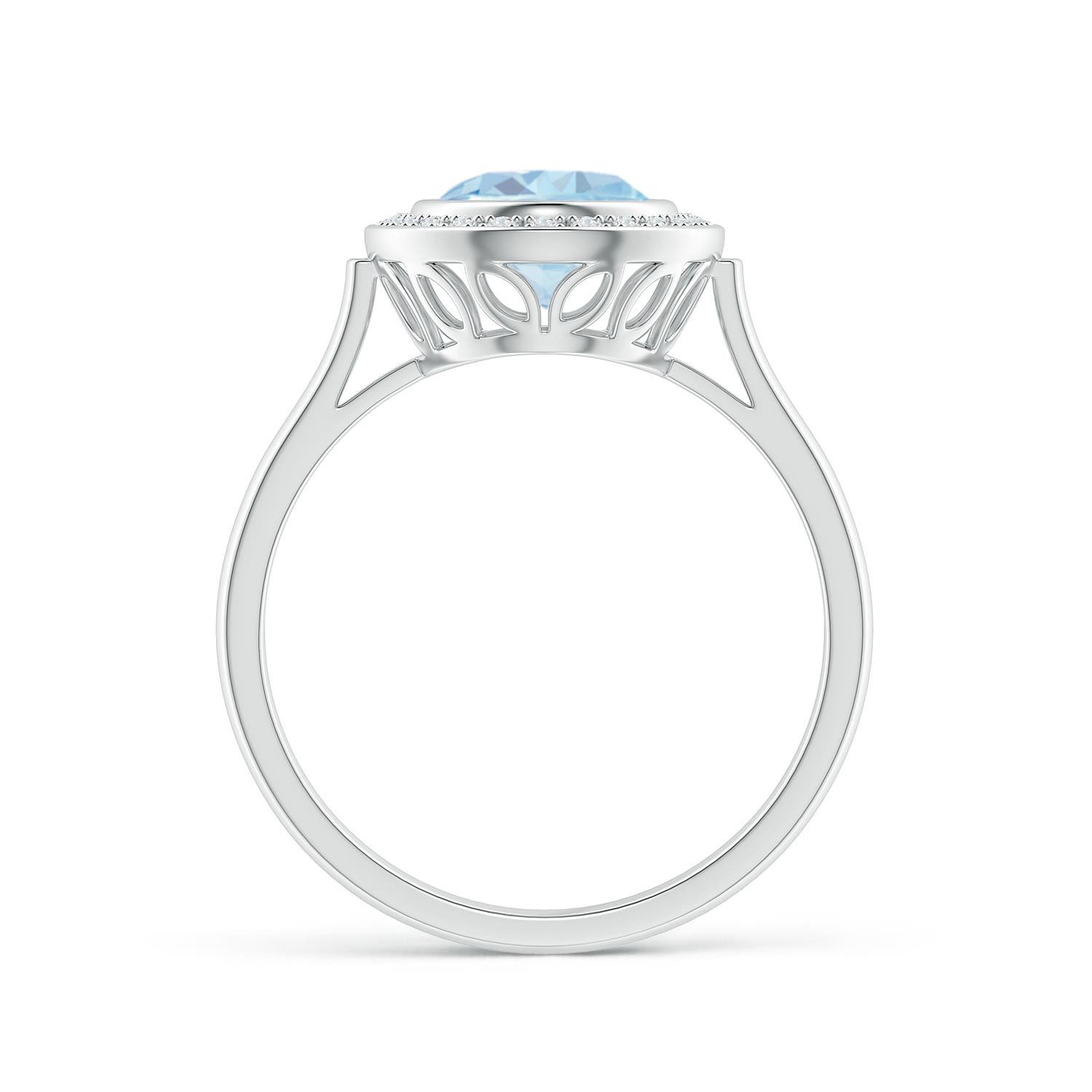 A - Aquamarine / 1.6 CT / 14 KT White Gold