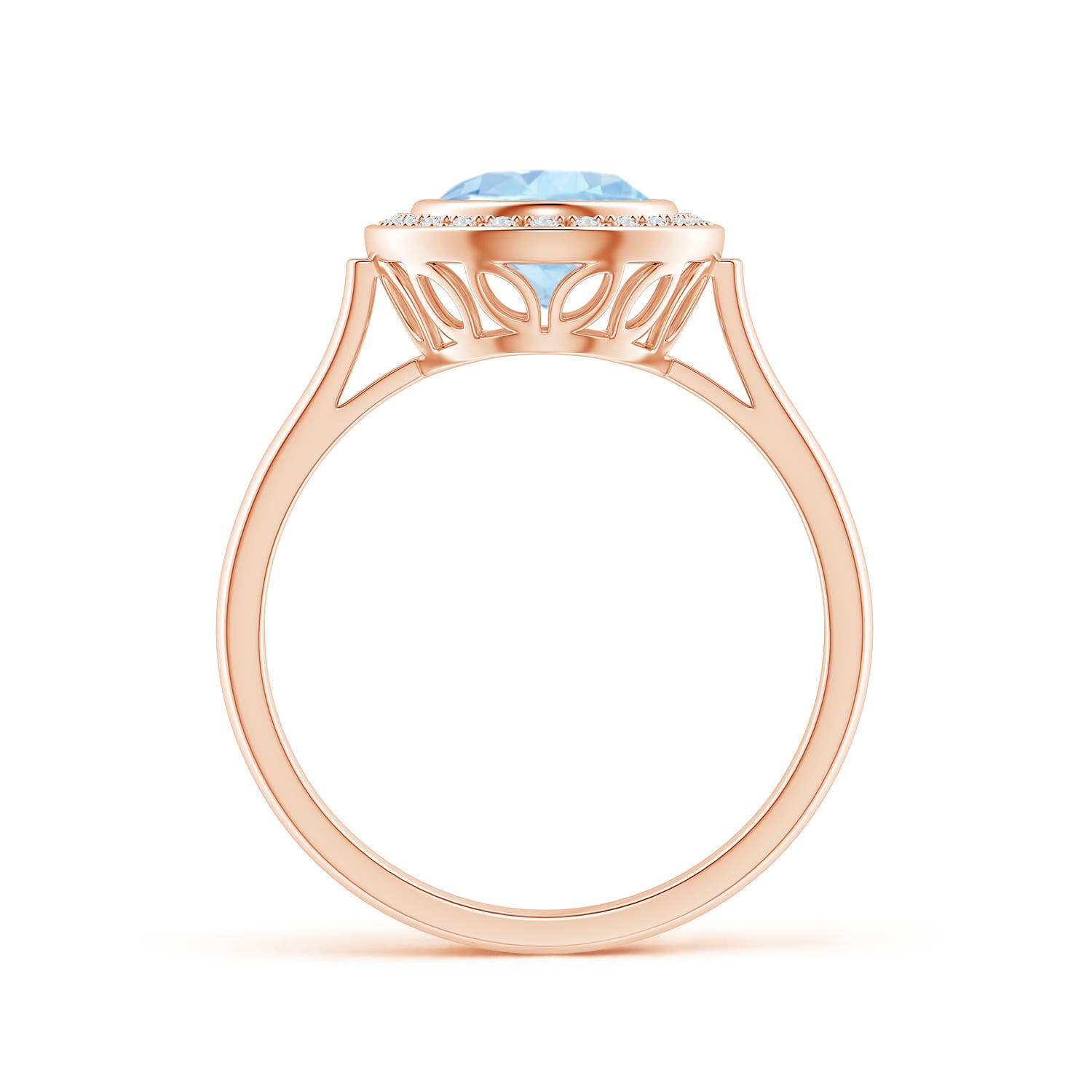 AA - Aquamarine / 1.6 CT / 14 KT Rose Gold