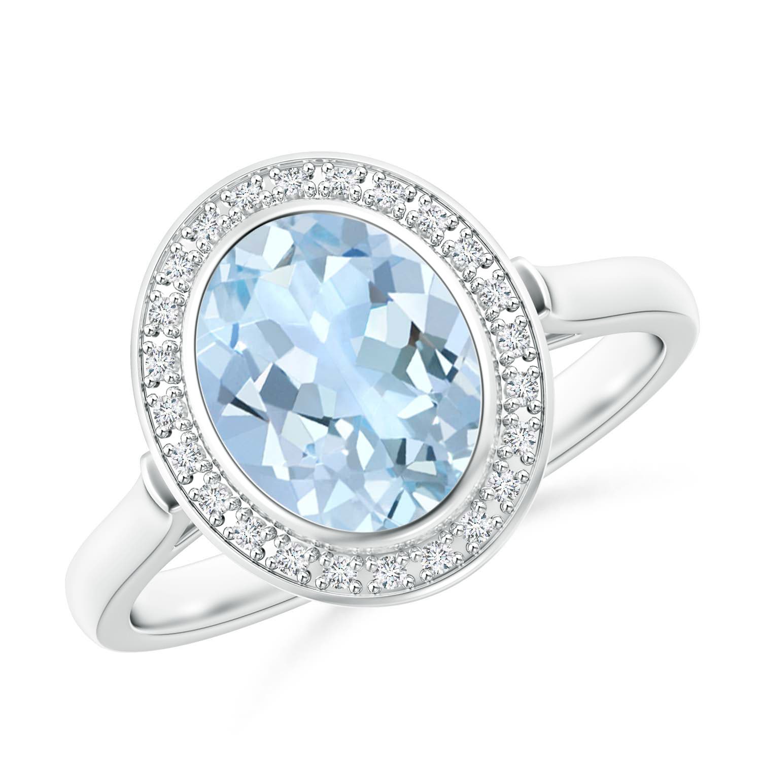 AA - Aquamarine / 1.6 CT / 14 KT White Gold