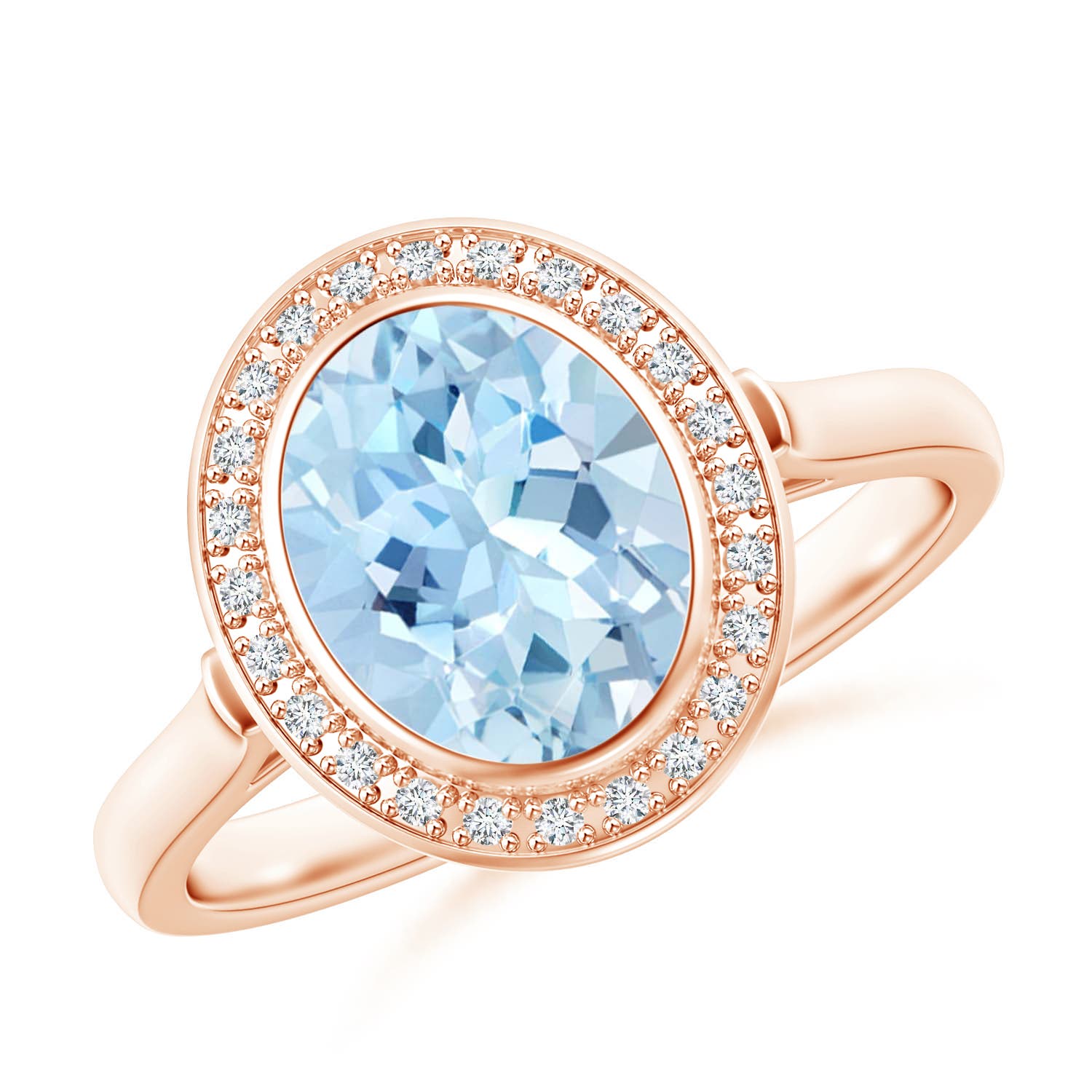 AAA - Aquamarine / 1.6 CT / 14 KT Rose Gold