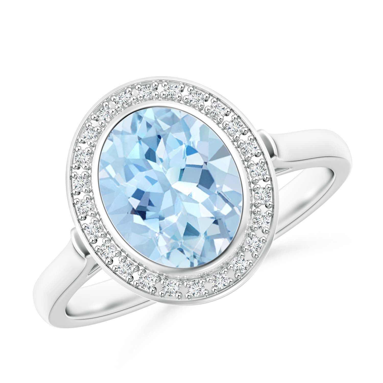 AAA - Aquamarine / 1.6 CT / 14 KT White Gold