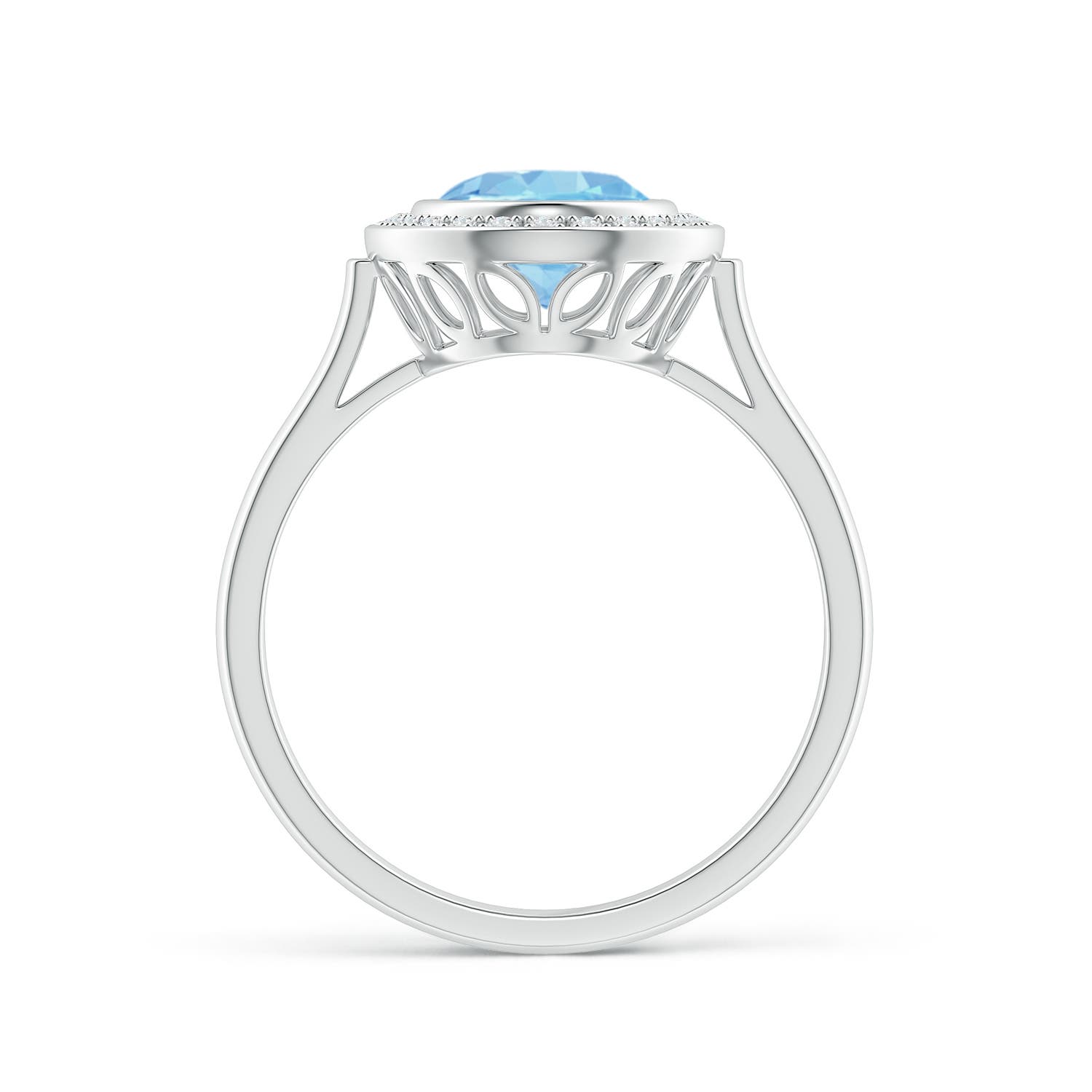 AAA - Aquamarine / 1.6 CT / 14 KT White Gold