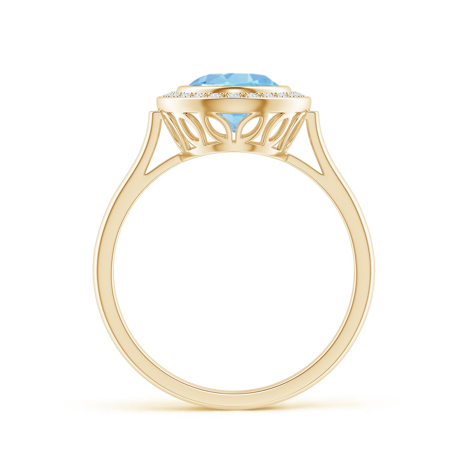 AAA - Aquamarine / 1.6 CT / 14 KT Yellow Gold