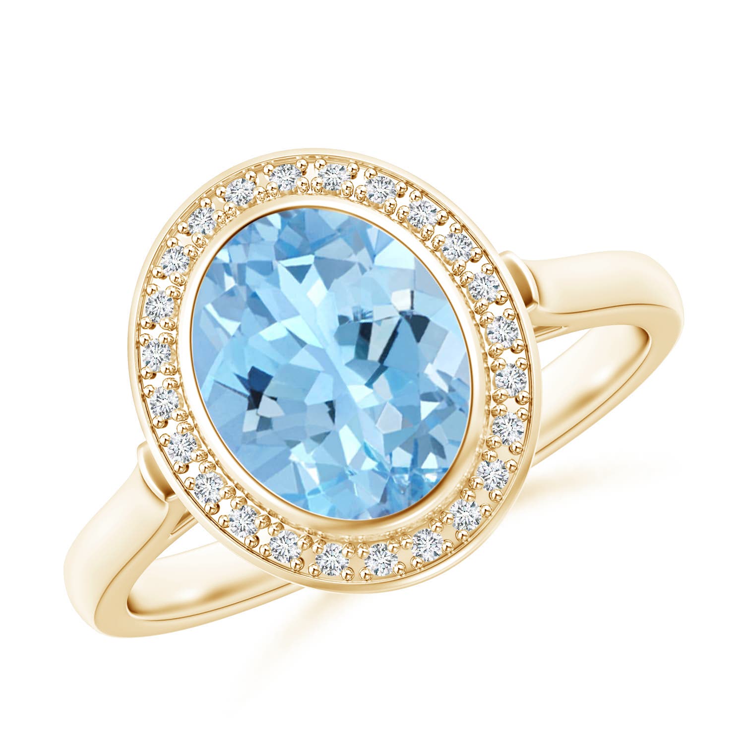 AAAA - Aquamarine / 1.6 CT / 14 KT Yellow Gold