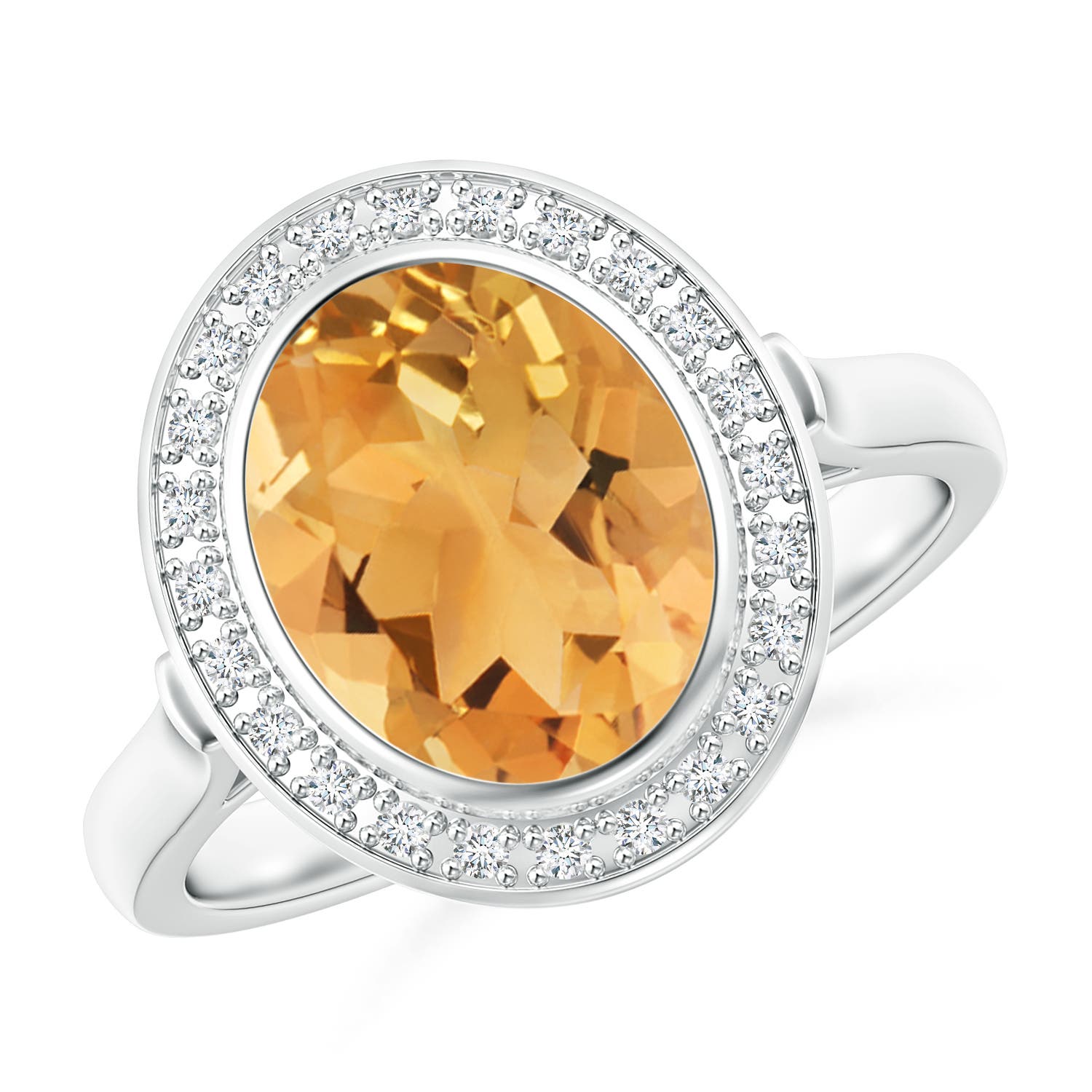 A - Citrine / 2.66 CT / 14 KT White Gold