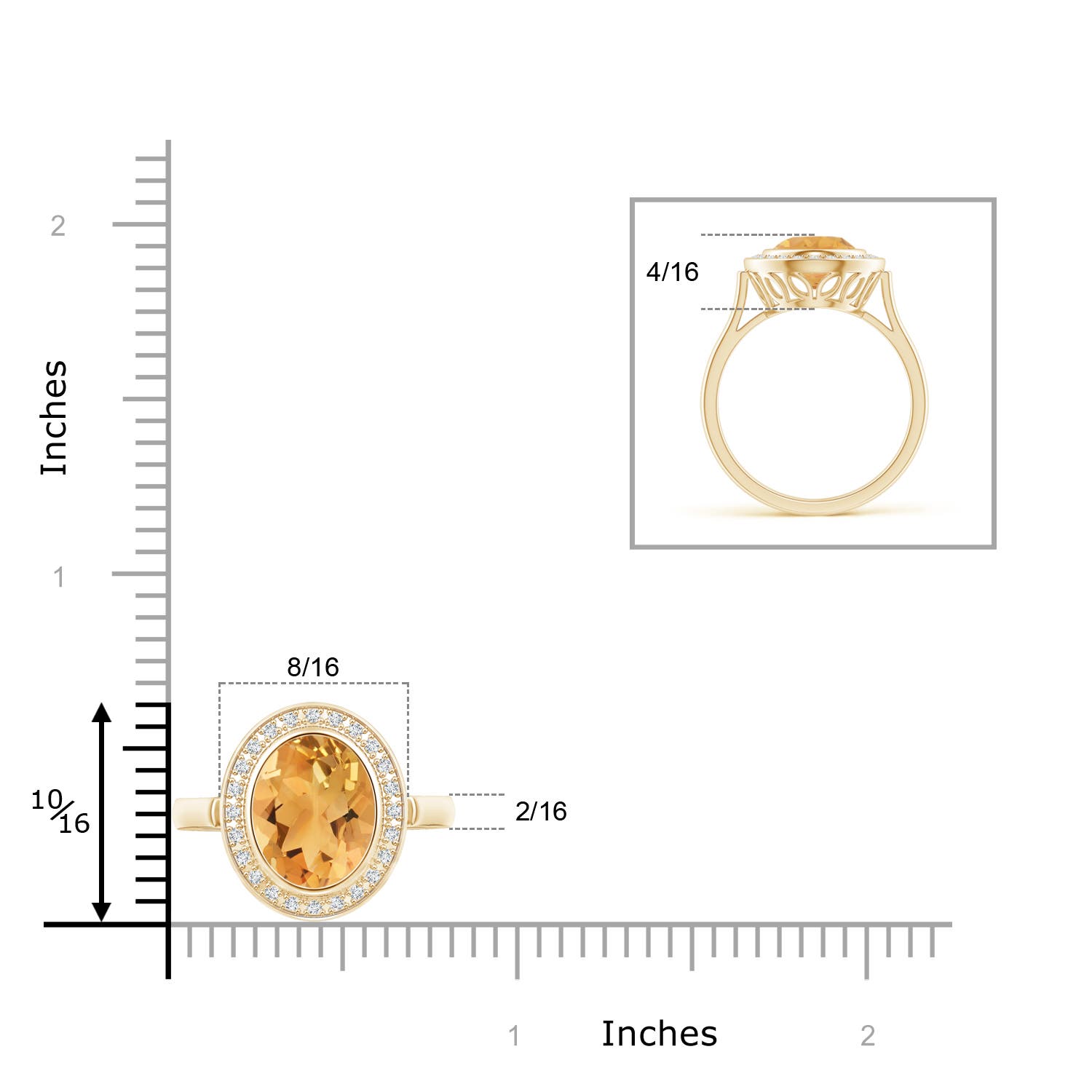 A - Citrine / 2.66 CT / 14 KT Yellow Gold